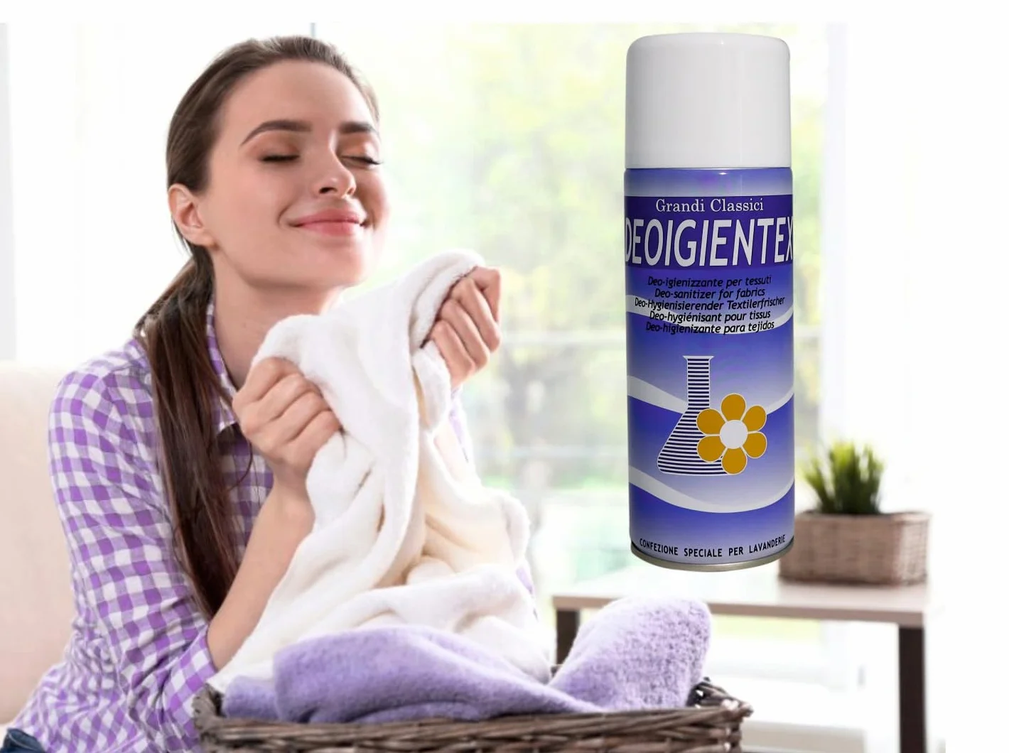 HOME PRO Tris Deodorante Igienizzante Spray Tessuti Profumo Ambiente 3x150ml
