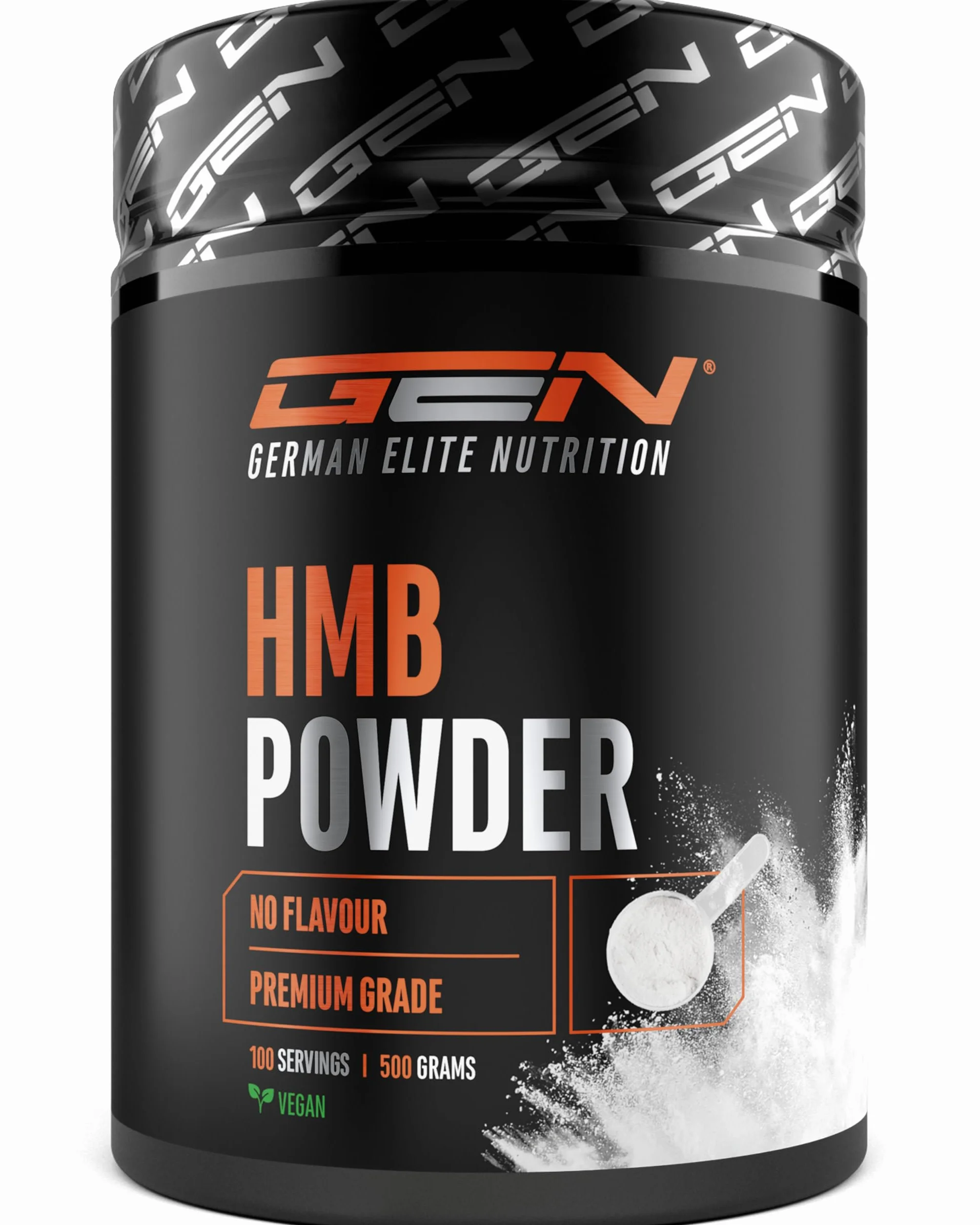 HMB in Polvere 500 g - Calcio-HMB ad alta purezza - Beta-Idrossi-Beta-Metilbutirrato - 100 Porzioni - Senza additivi, Vegano