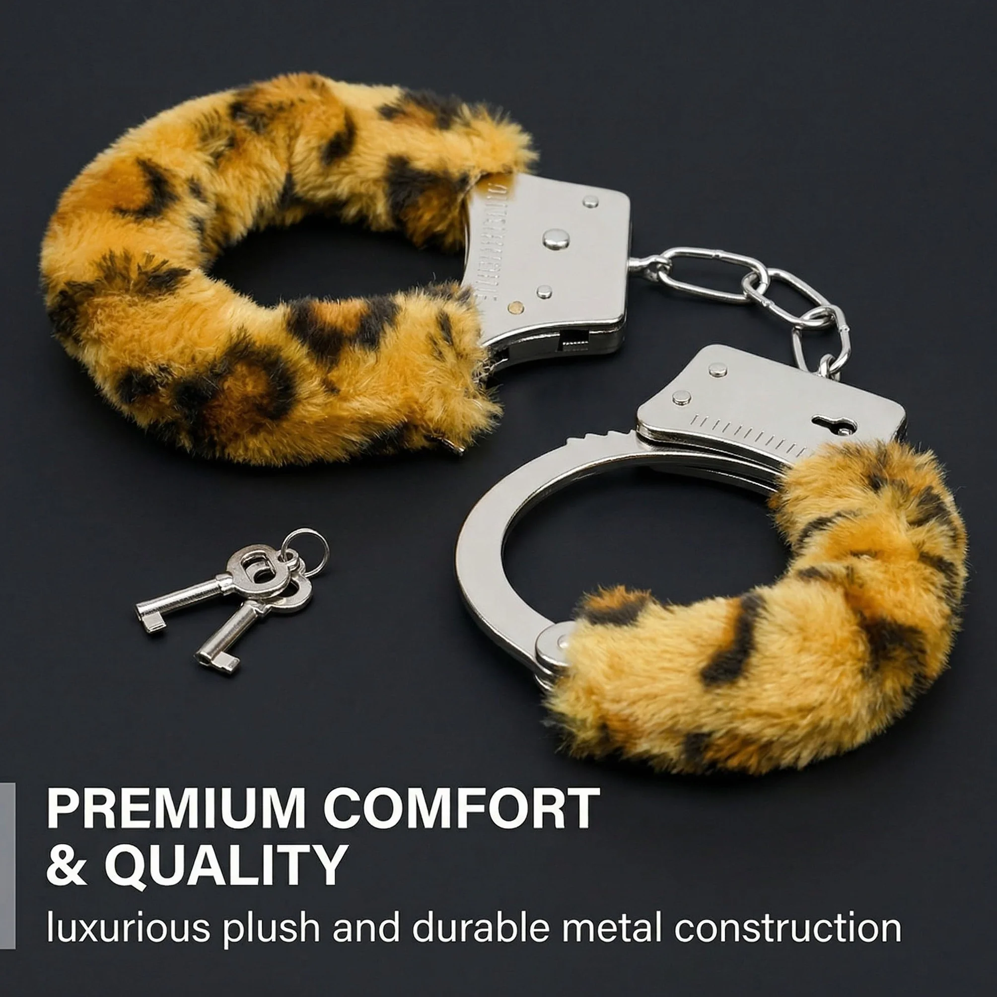 1200 Pezzi Manette per coppia, Manette per coppia letto, Mane-tte per giochi sessuali, Giocattoli sessuali per coppie(Stampa leopardata)