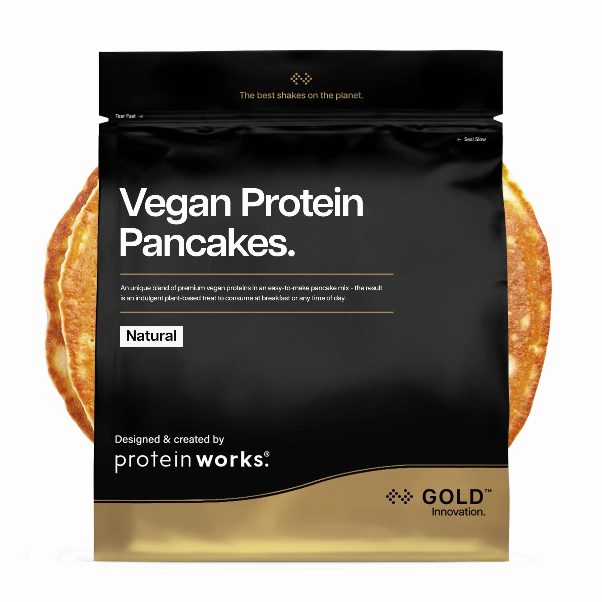 Protein Works Preparato Per Pancake Vegani 1kg Alto Contenuto Proteico Basso Zucchero