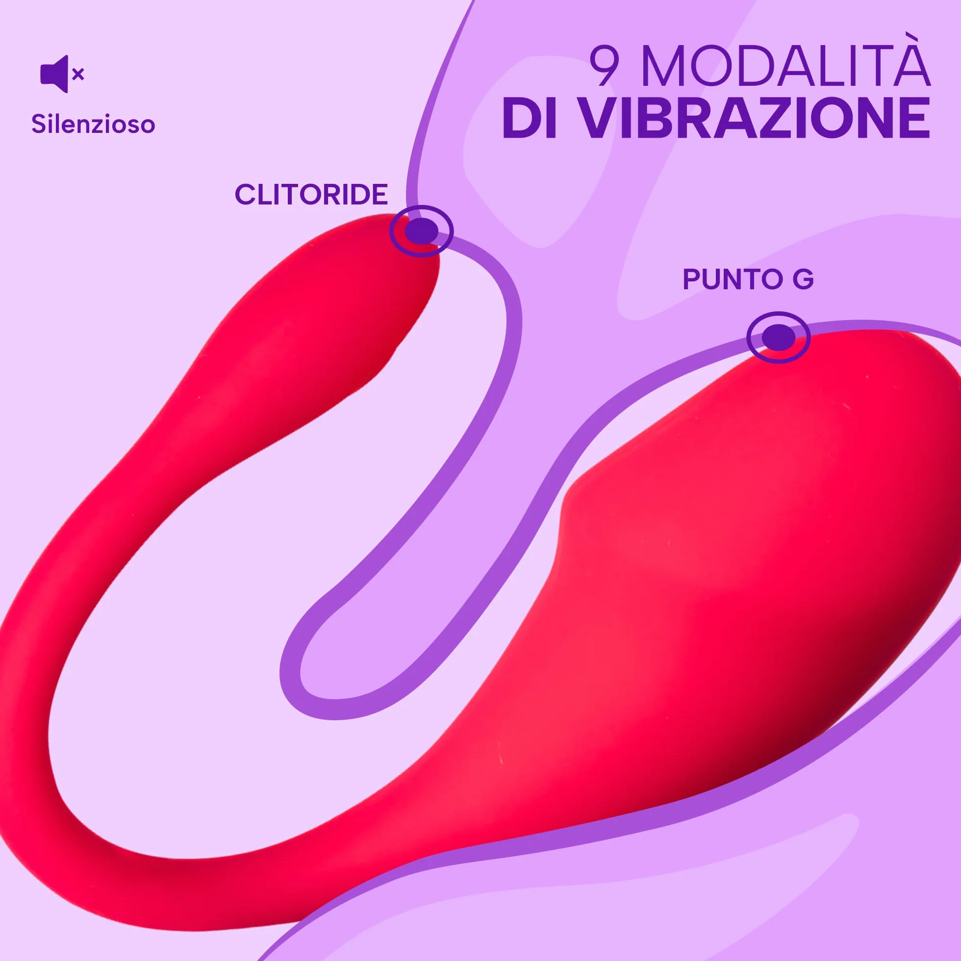 MySecretCase Ovetto Vibrante con Telecomando Stimolatore Clitoride Femminile 9 Modalità di Vibrazione Sexytoysys Donna Vibratoreper Donna Punto G Squirting Comando a Distanza Impermeabile Fucsia