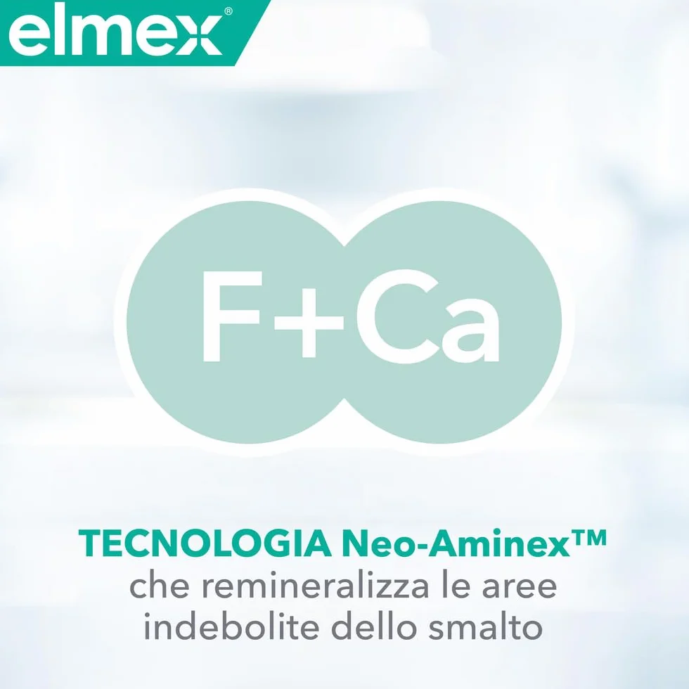 elmex Collutorio Sensitive 400ml Protezione Extra Denti Sensibili Carie Radicolare Con Fluoruro Amminico Tripla Azione 0% Alcohol