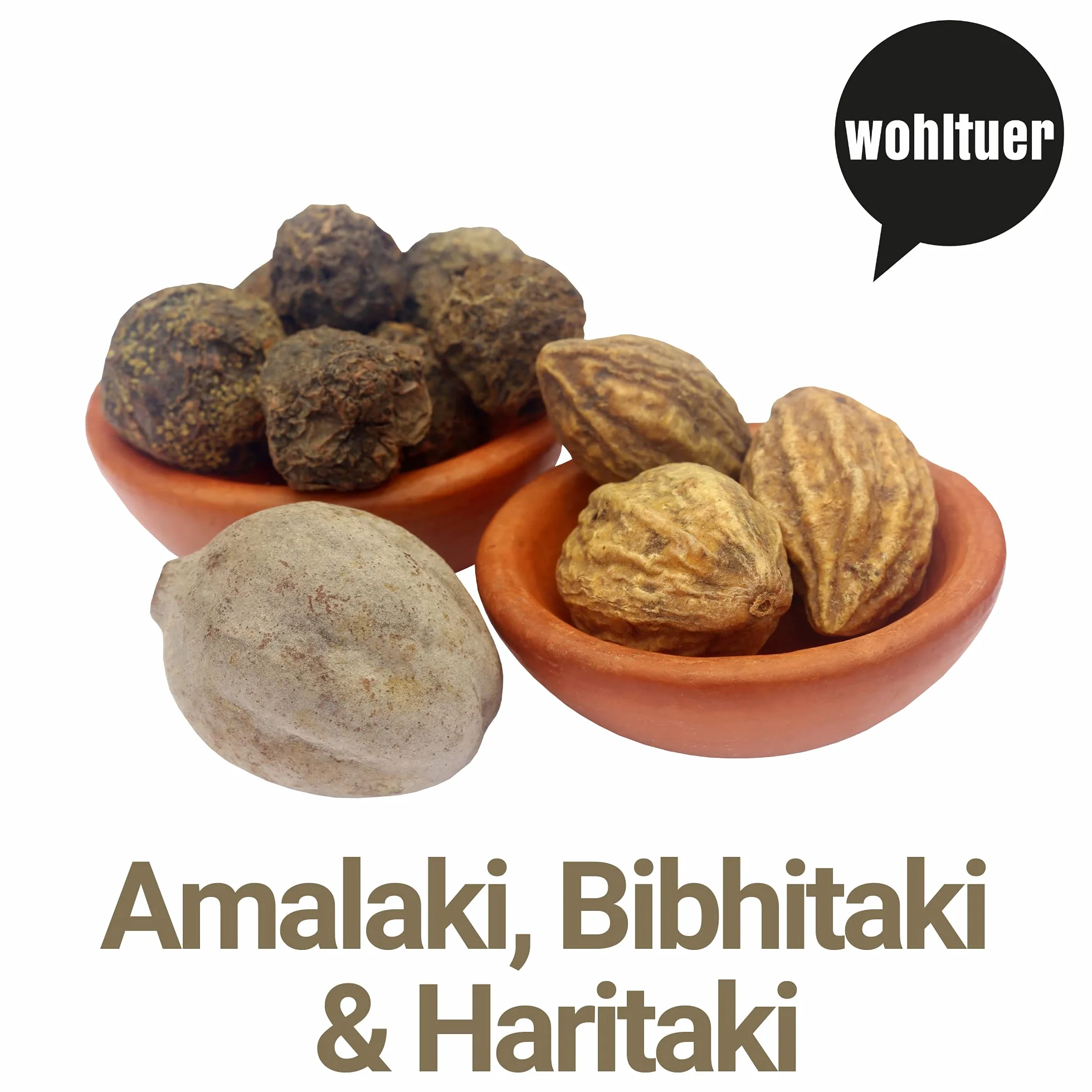 Polvere di Triphala biologica 1000 g – Contiene amla biologica, haritaki bio e bibithitaki macinato – ayurvedico