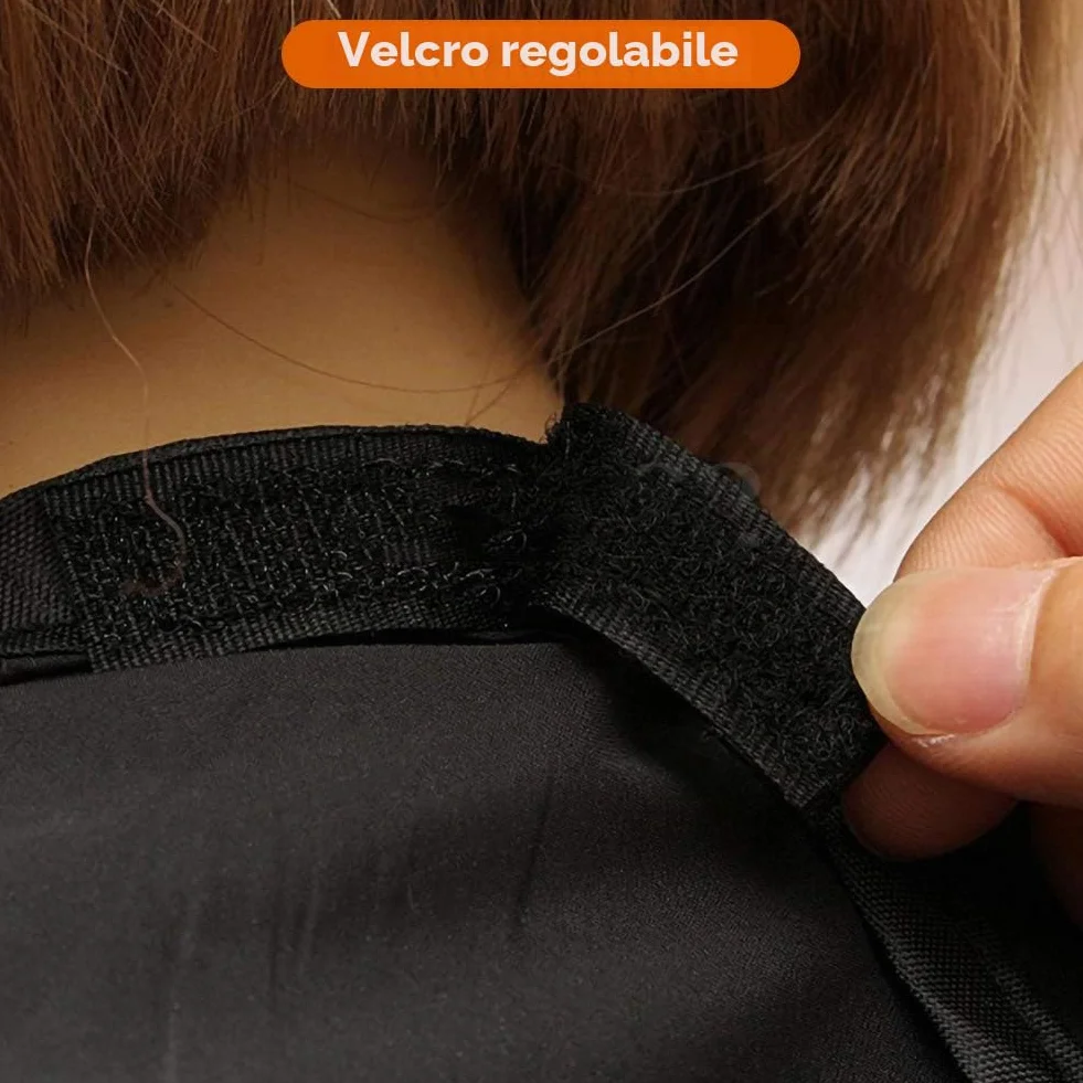Grembiule da Barba Impermeabile Telo per Barba Cattura Barba e Capelli Antiaderente Con 2 Ventose