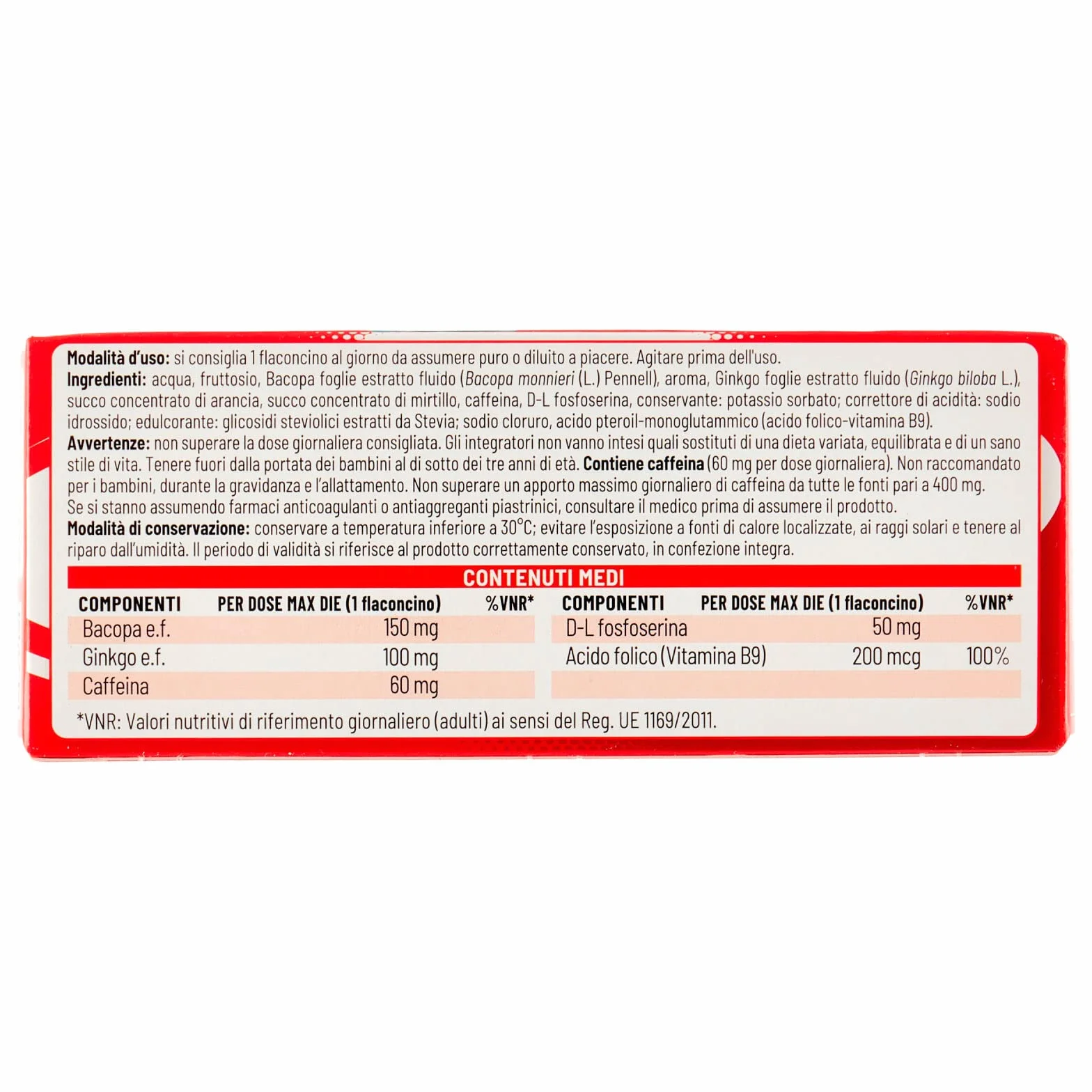 6x Equilibra Integratore Forza 5 per Memoria e Concentrazione con Acido Folico ed Estratti di Ginkgo Senza Glutine e Lattosio - 6 Confezioni da 10 Flaconi
