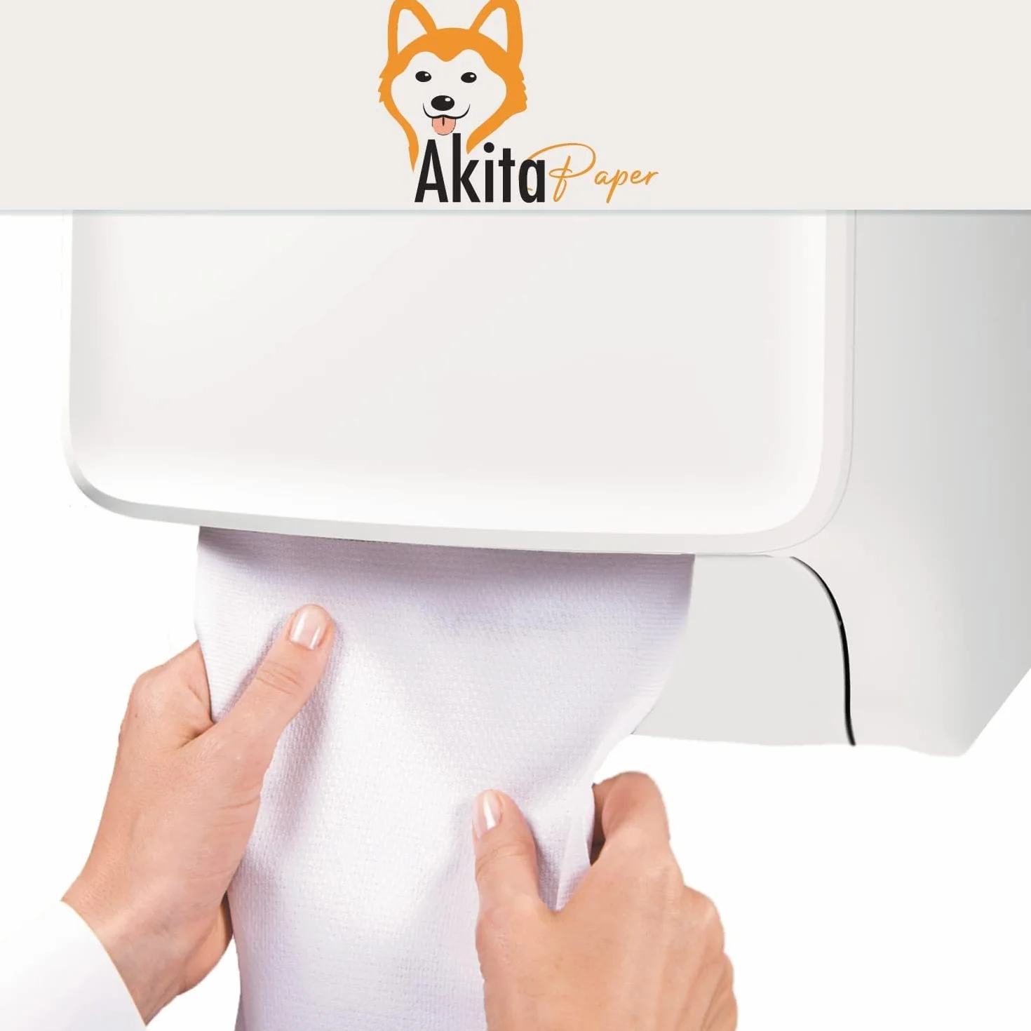 Akitaink Carta Asciugatutto Extra Resistente 2kg 6400 Strappi 2 Veli Pura Cellulosa Bobina Cucina Made in Italy