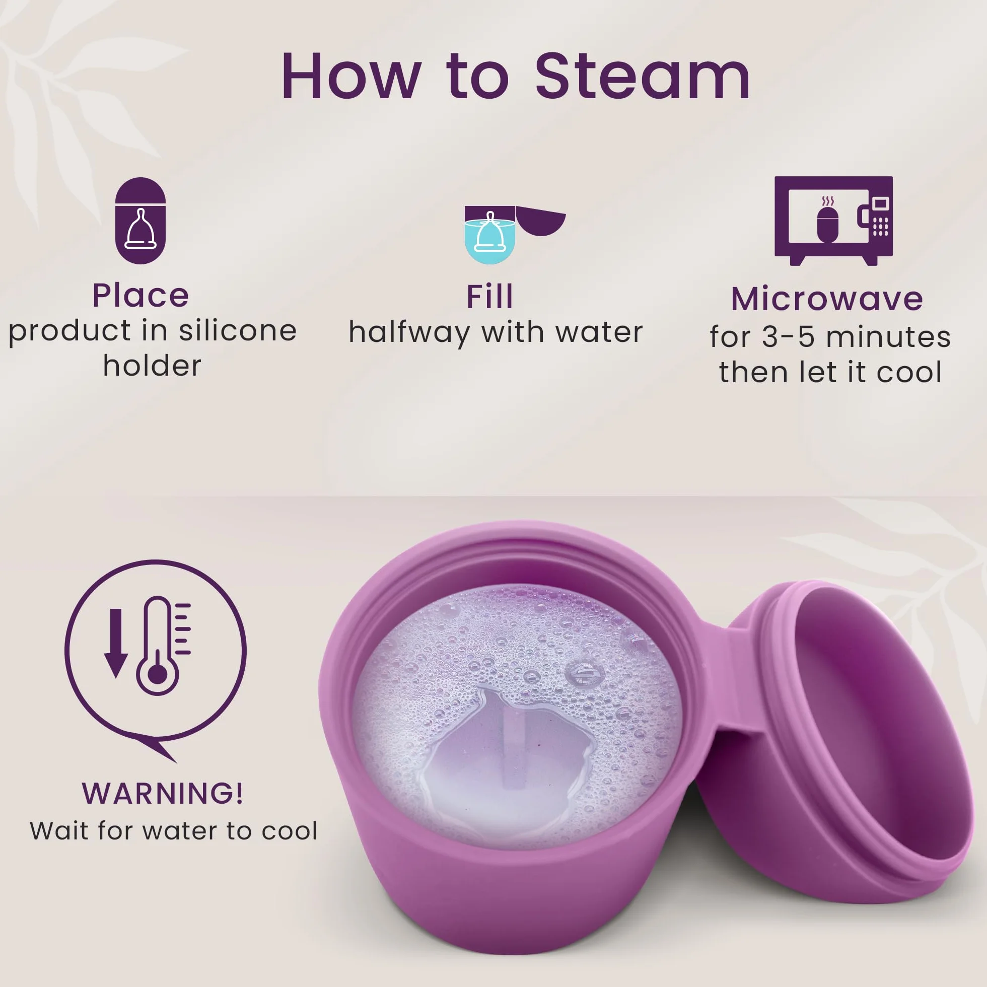 Ecoblossom Coppette mestruali riutilizzabili a prova di perdite - Silicone di grado medicale, sostenibili, ecocompatibili, con custodia. Confezione da 1 coppetta mestruale piccola e 1 grande