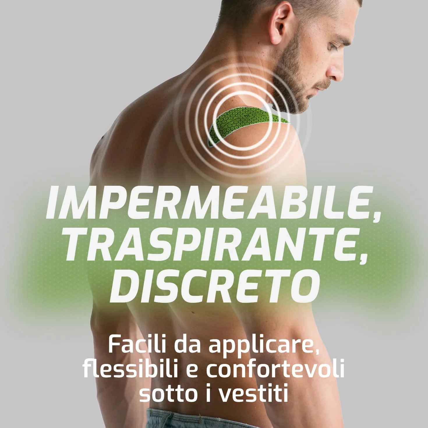 Cerotti Antidolorifici Antinfiammatori Spalla FIT Therapy 5 Giorni Impermeabile Senza Farmaci (2 Cerotti)