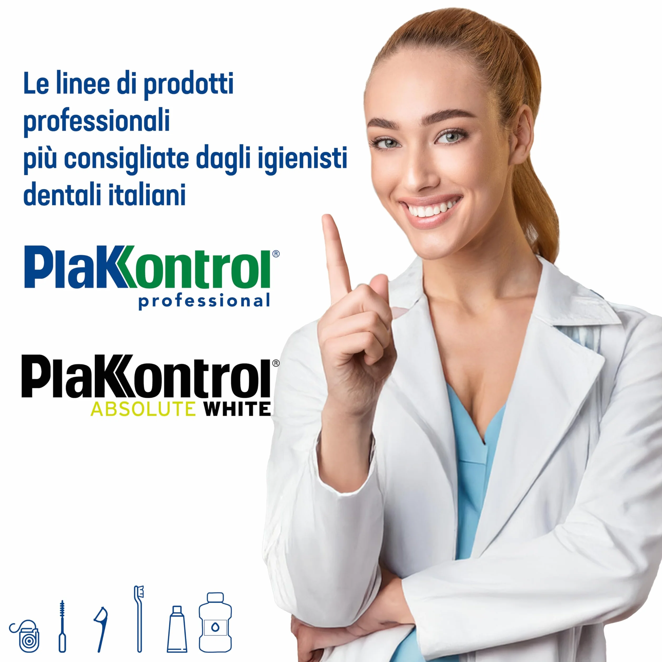 Plakkontrol® Flat-Floss, Filo Interdentale Leggermente Cerato, Nastro in PTFE, 40 m, 22 g
