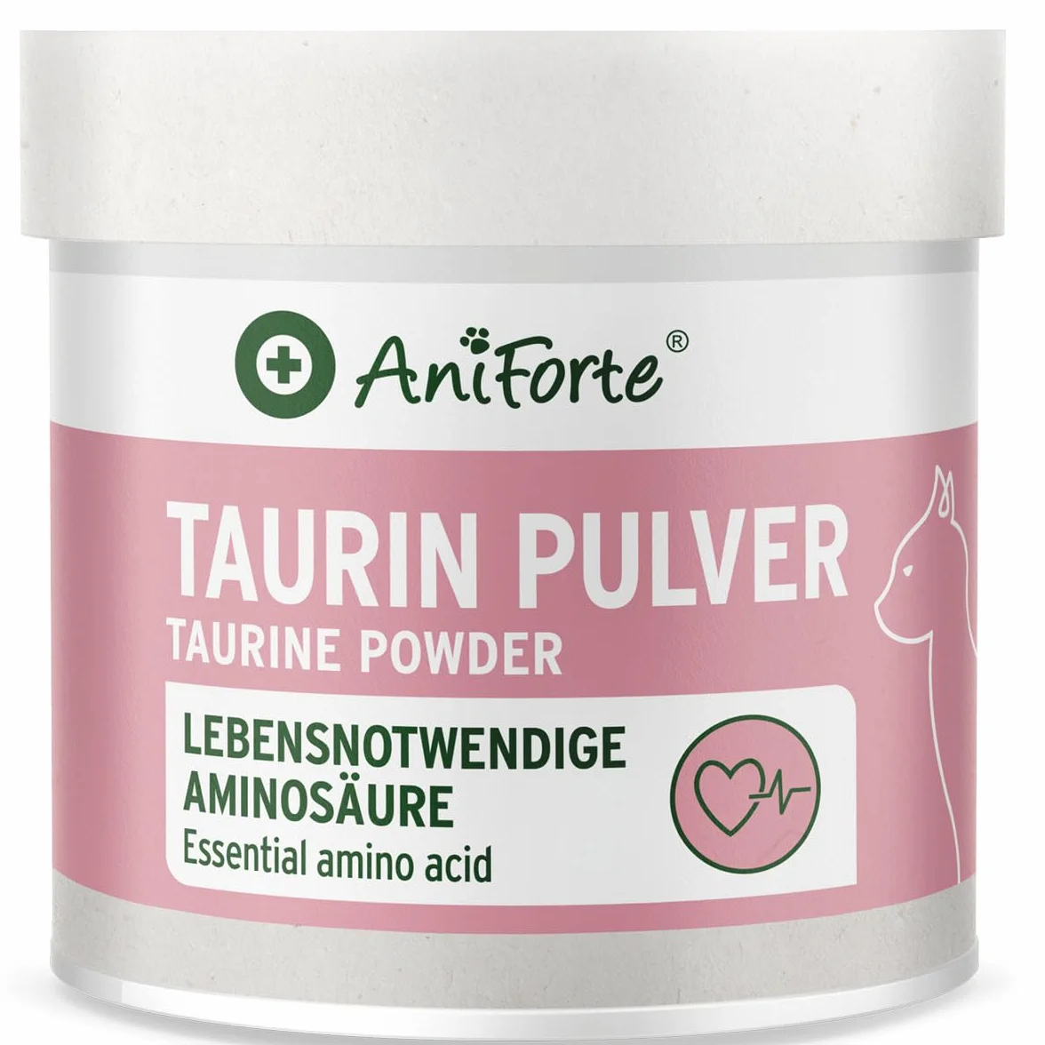 AniForte Taurina per Gatti 100g - 100% Pura, Essenziale per Sistema Nervoso, Immunitario e Cardiovascolare