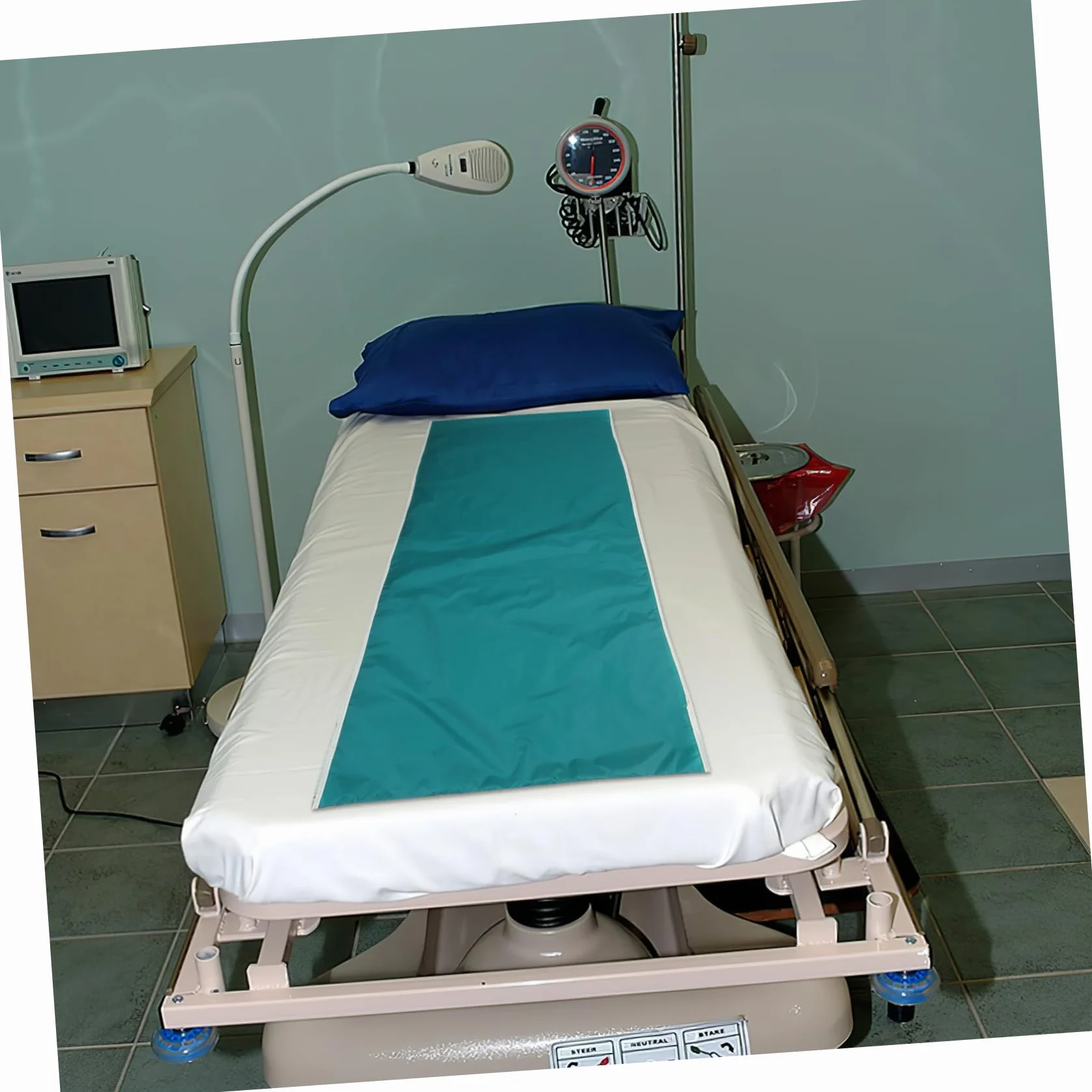 Coperta Trasferimento Pazienti Costretti Letto 180x75 Cm Panno Scorrevole Silicone Rotazione Riposizionamento Anziani