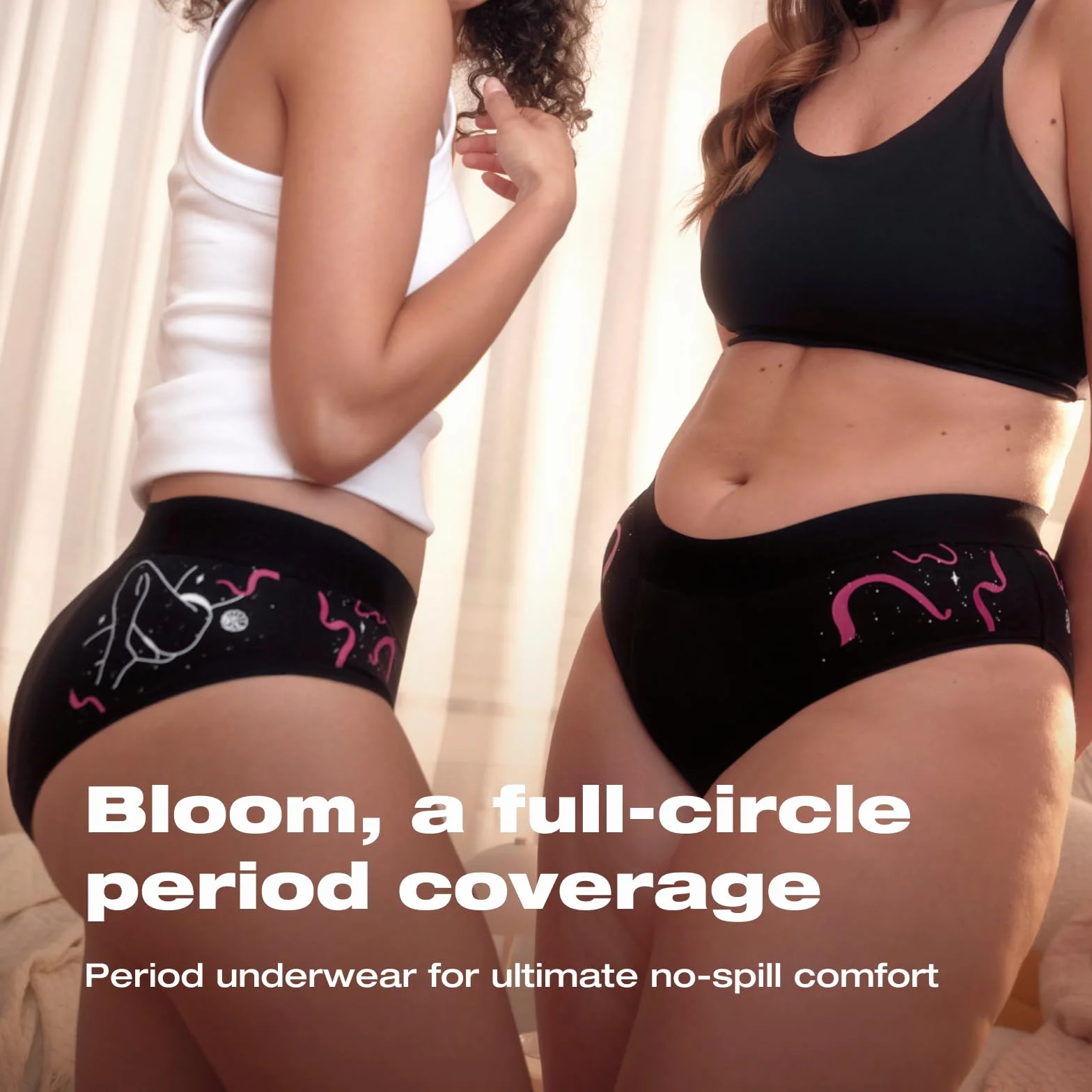 INTIMINA Bloom Majtki menstruacyjne bez przecieków damskie wysokie (1 sztuka)