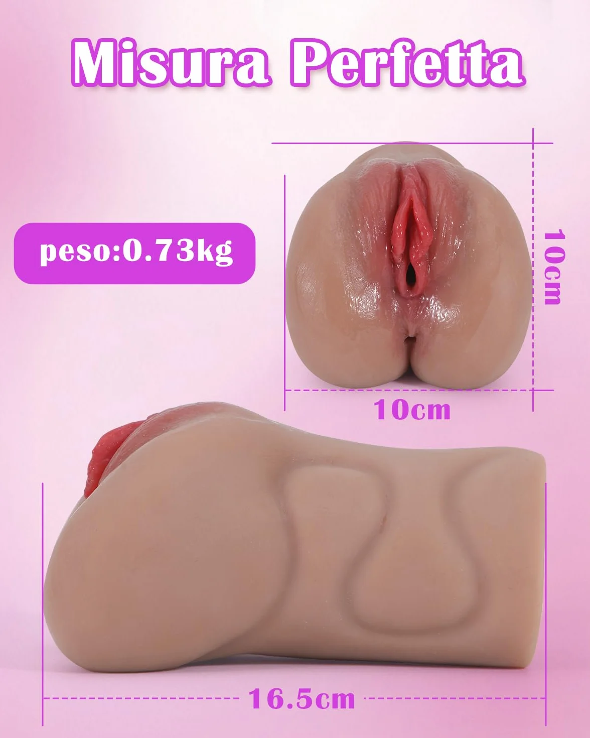 Masturvatore per Uomo Realista con Accesso Vaginale e anale | Masturbatore Sex Toys Sextoysys Uomo | Figa/Vagina Finta Sexy Toys Sessuali per Uomini