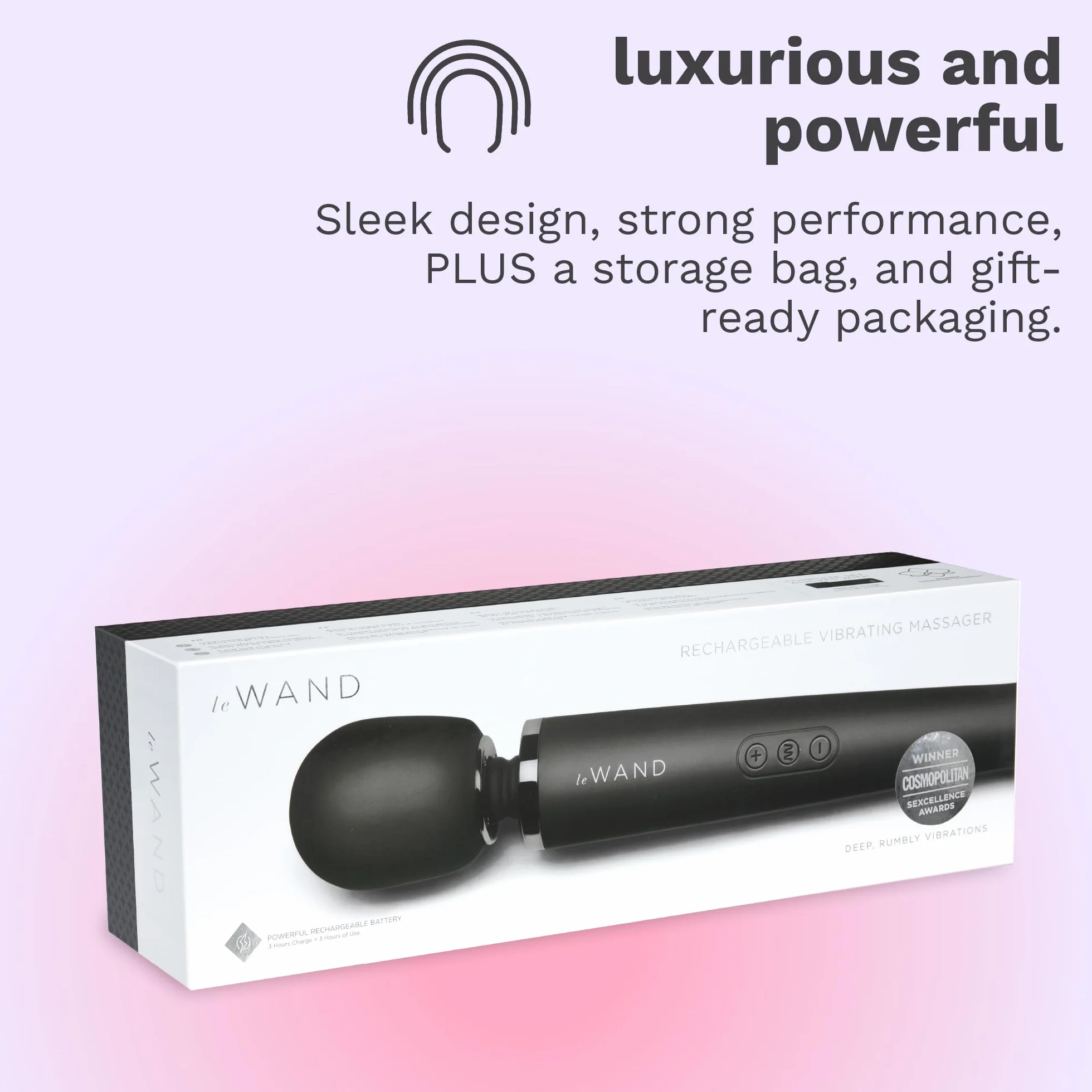 Le Wand - Rechargeable Massager Black