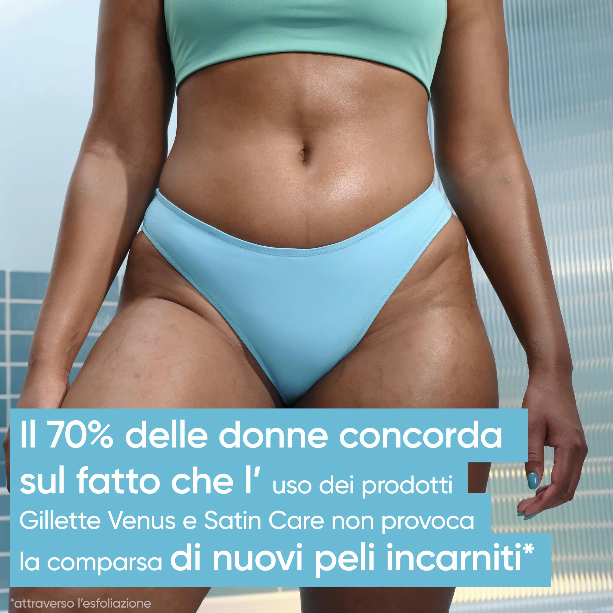 Gillette Venus Lamette Donna Ricambio 8 Pezzi per Rasoio Parti Intime con Barra Anti-irritazioni