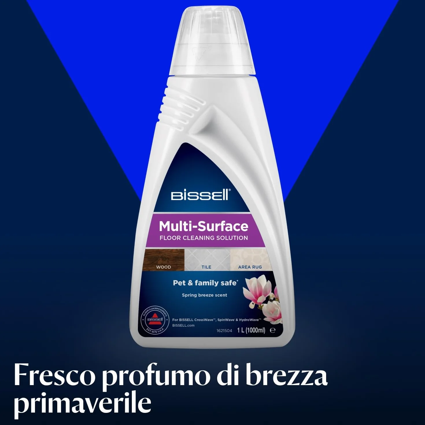BISSELL Multisuperficie soluzione detergente pavimenti 3 x 1 L per CrossWave SpinWave 2885