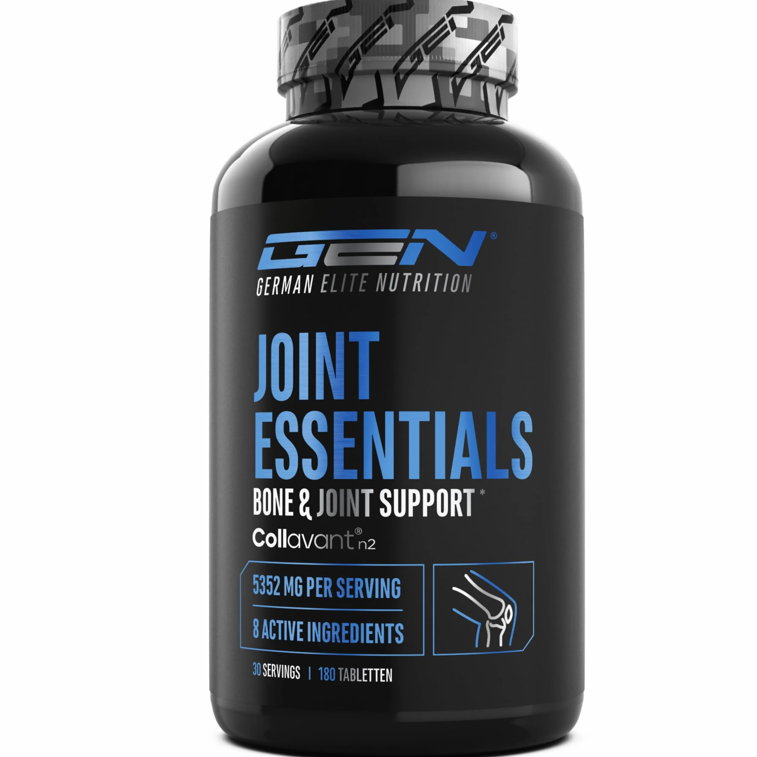 Joint Essentials – Integratore per le articolazioni con Collavant® N2 collagene di tipo II – Glucosamina + Condroitina + MSM + Acido ialuronico + Vitamina C + Cissus + Incenso – 180 compresse