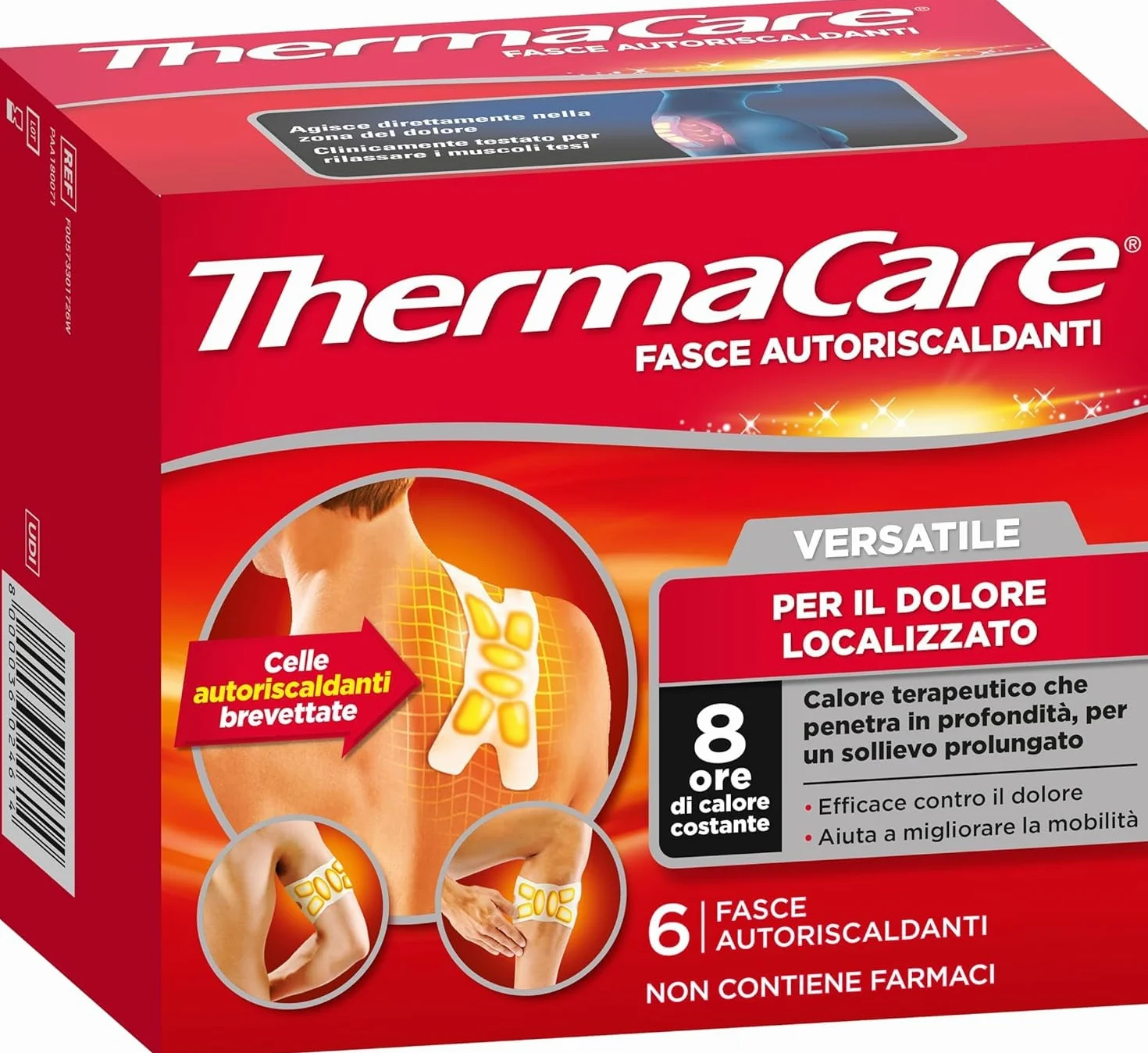 ThermaCare Fasce Autoriscaldanti a Calore Terapeutico 8 Ore, 6 Pezzi