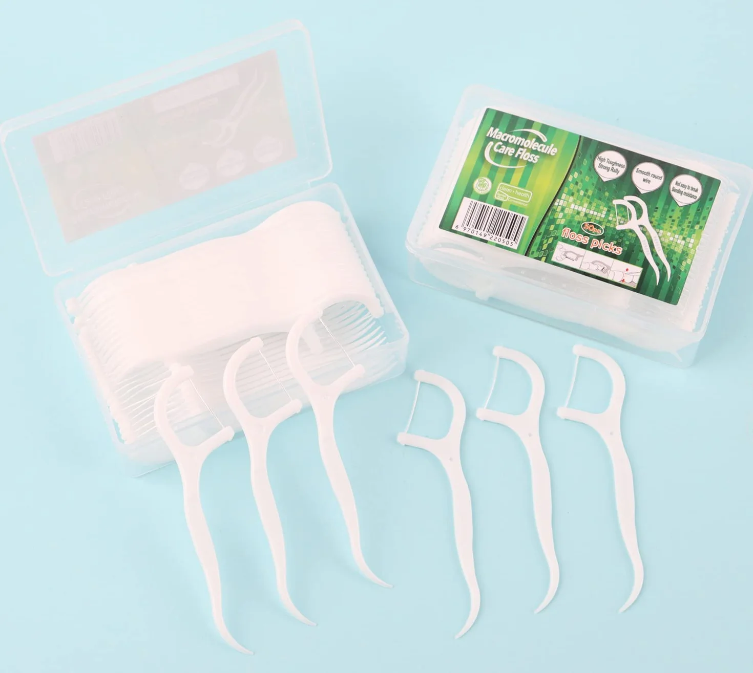 Filo interdentale per filo interdentale, filo dentale/dentale Flosser con design a Y, filo interdentale usa e getta (300 pezzi)