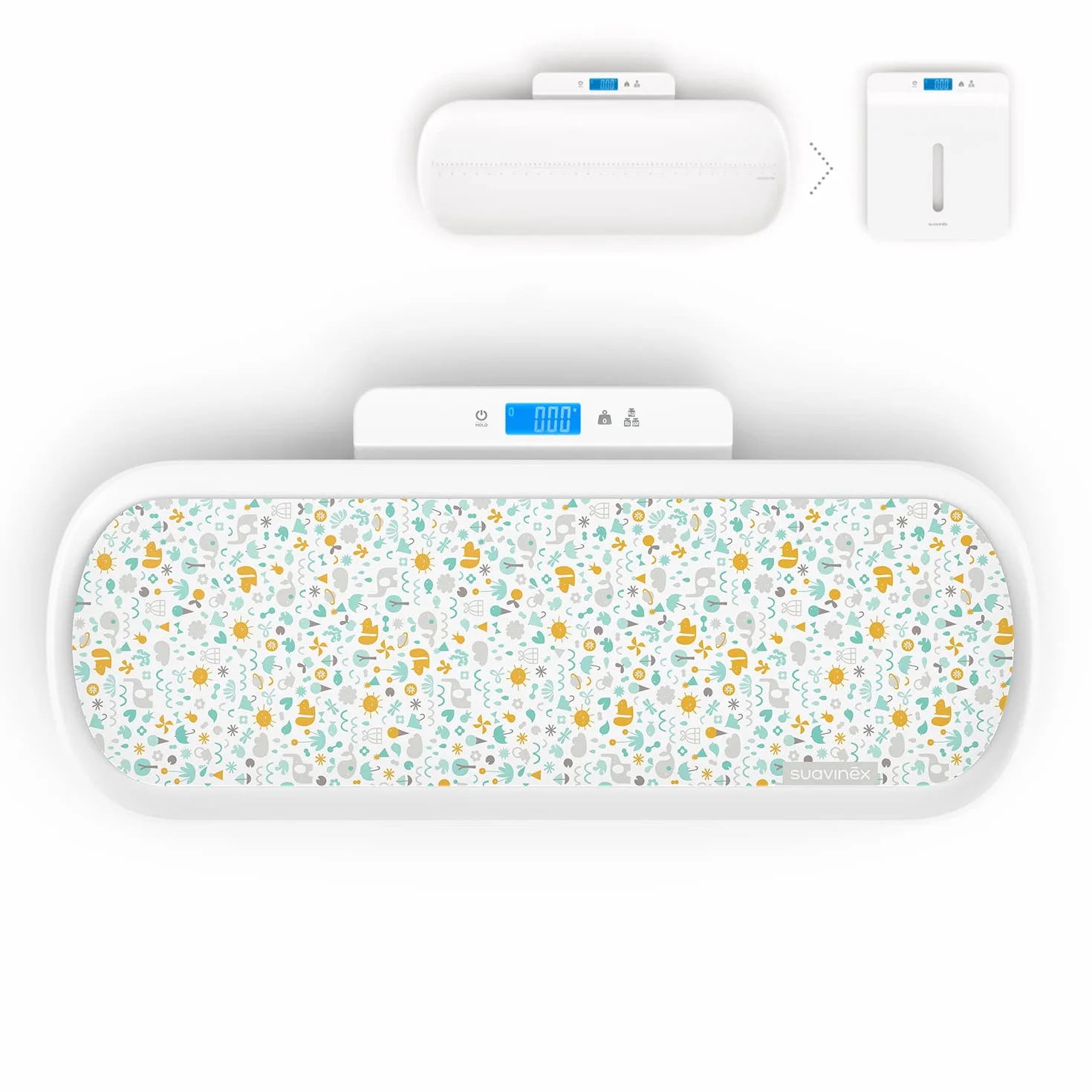 Suavinex Bilancia Digitale Neonati Adulti 1-100 kg Vassoio Pesata Rimovibile