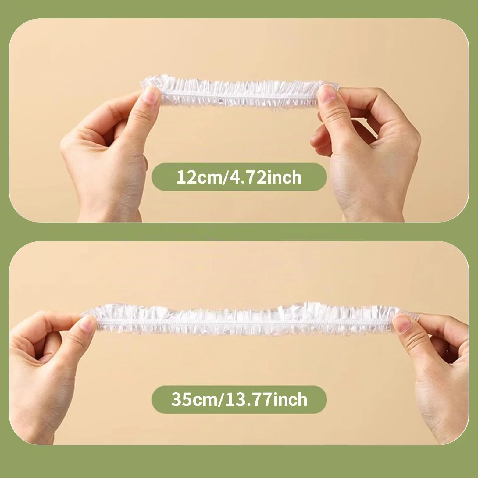 100 pezzi di pellicola trasparente con gomma elastica, riutilizzabili, coperture per alimenti, sacchetti sigillati per la conservazione degli alimenti