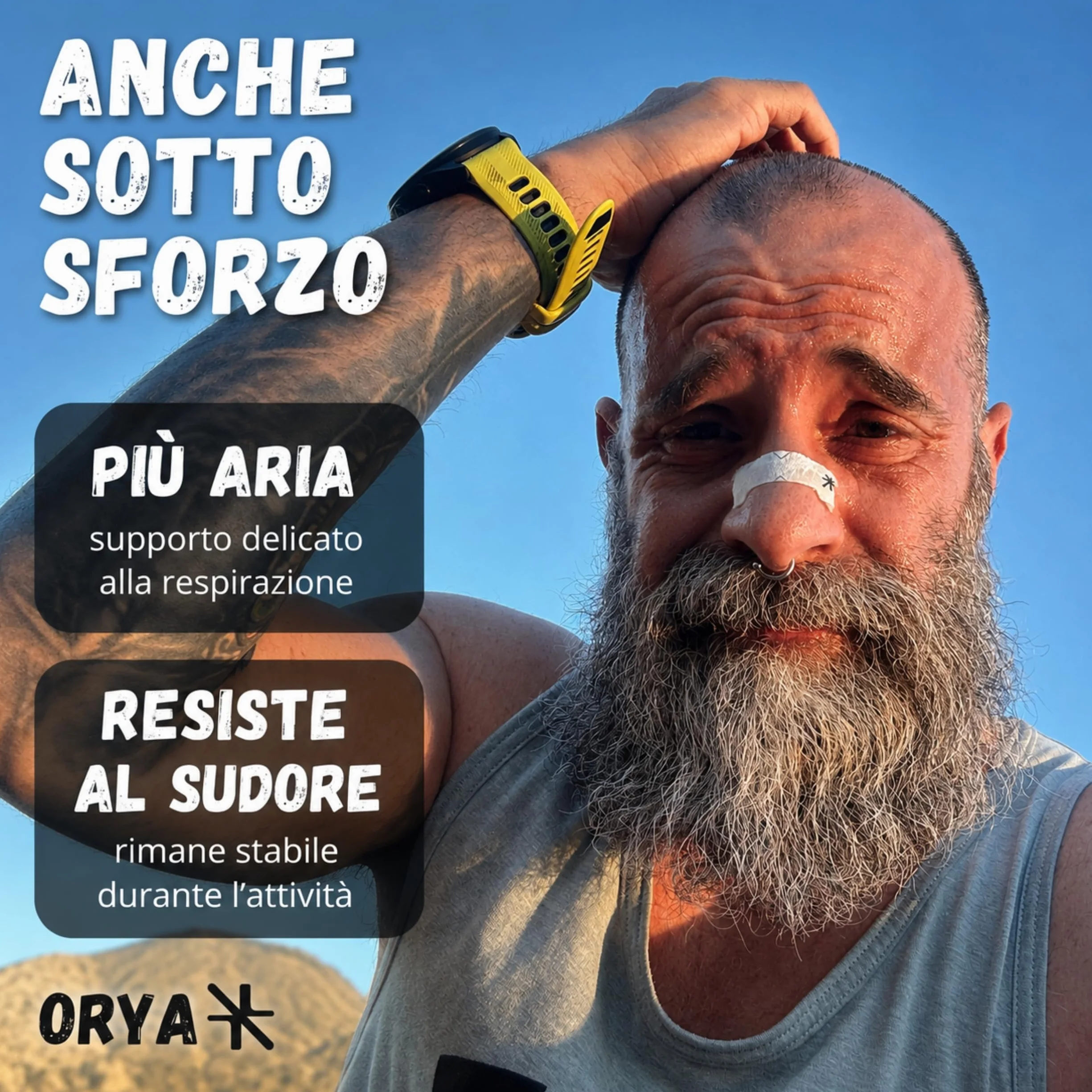 ORYA 30 Cerotti Nasali Antirussamento Sport, Dilatatore Nasale Respirare Meglio, Nero