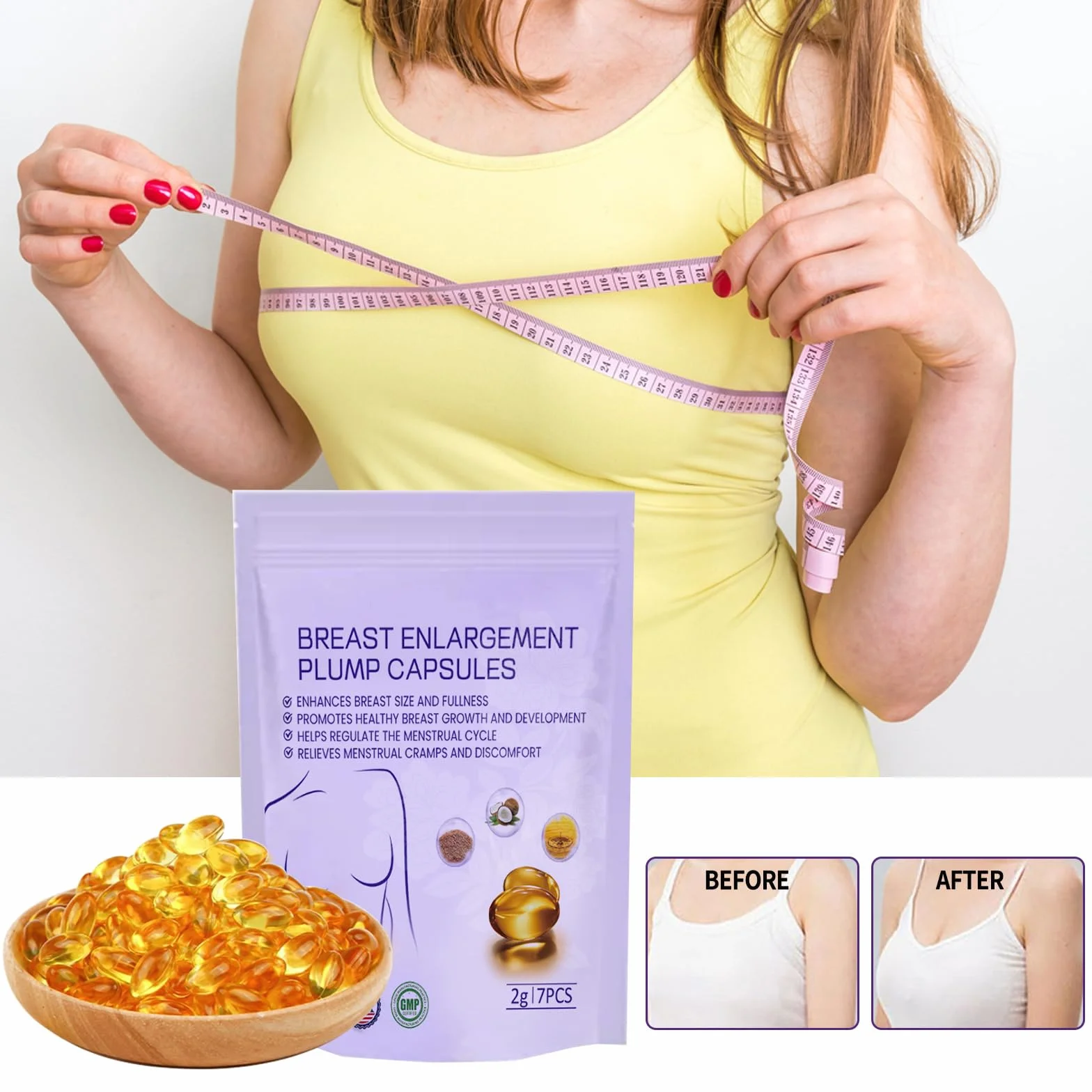 Capsule per l'aumento del seno Charmup Femmeboost (5 confezioni)