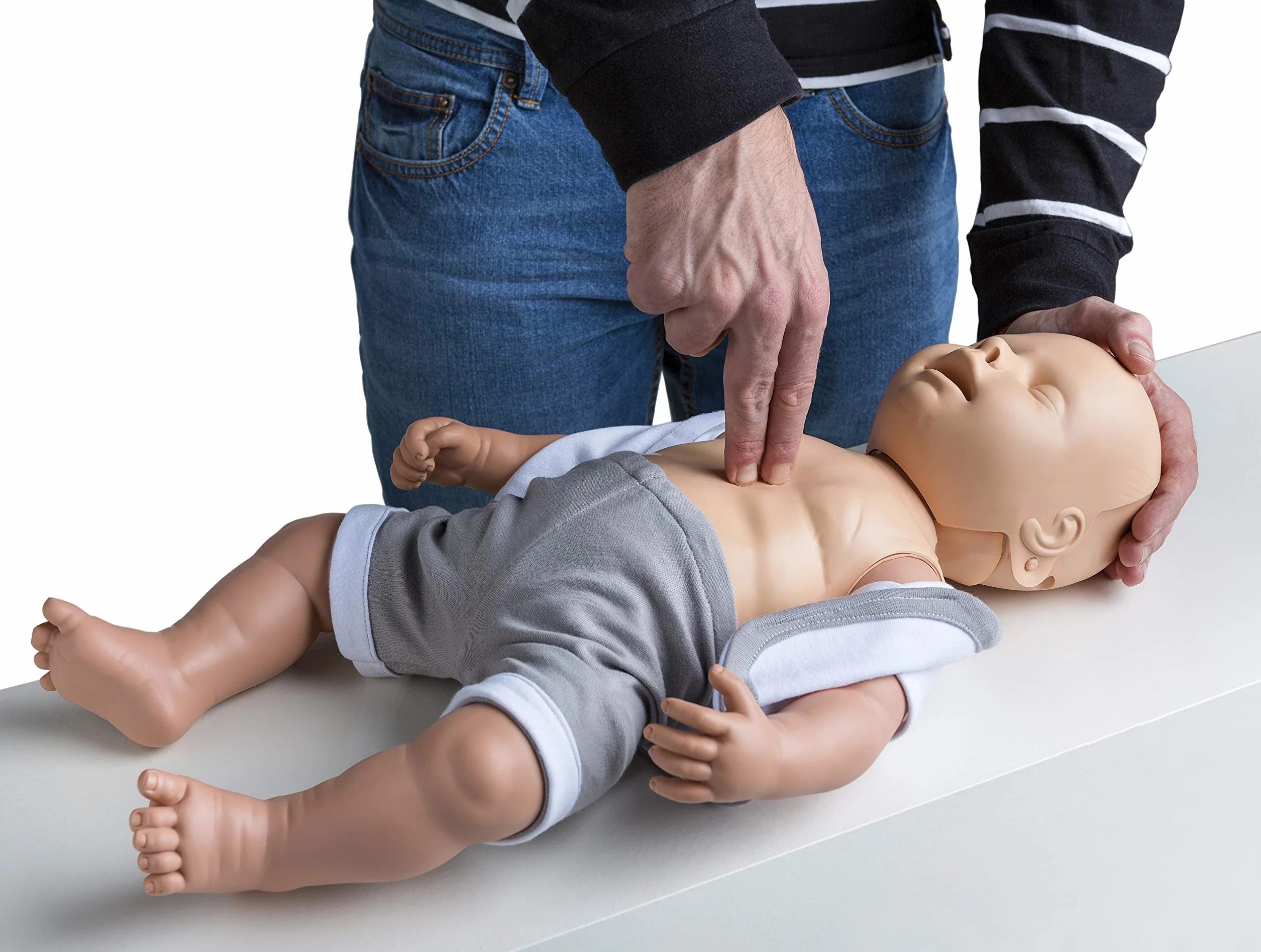 Bambola per esercizi di rianimazione MedX5 Baby HLW, primo soccorso per bambini