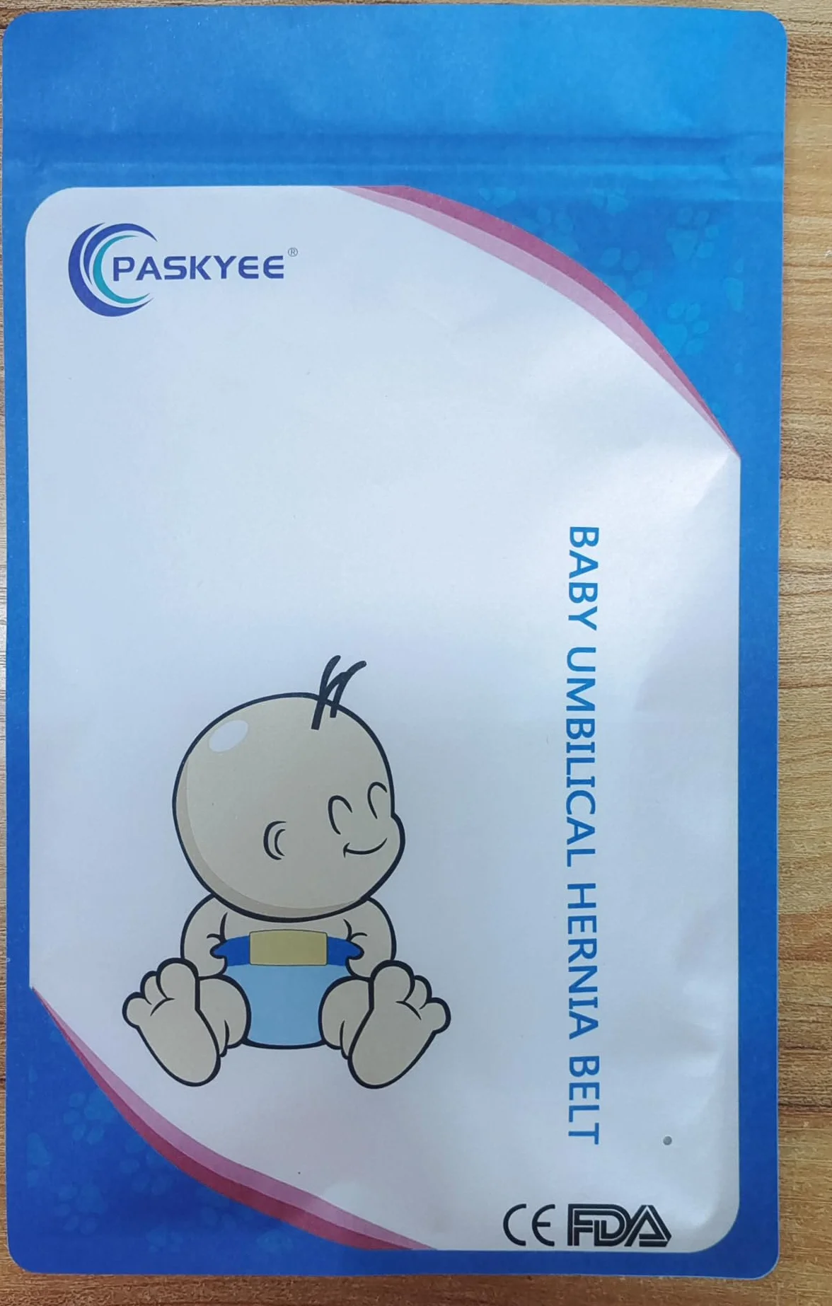 Fascia per ernia ombelicale nei neonati, supporto addominale per ombelico dei neonati, fascia regolabile blu Blu