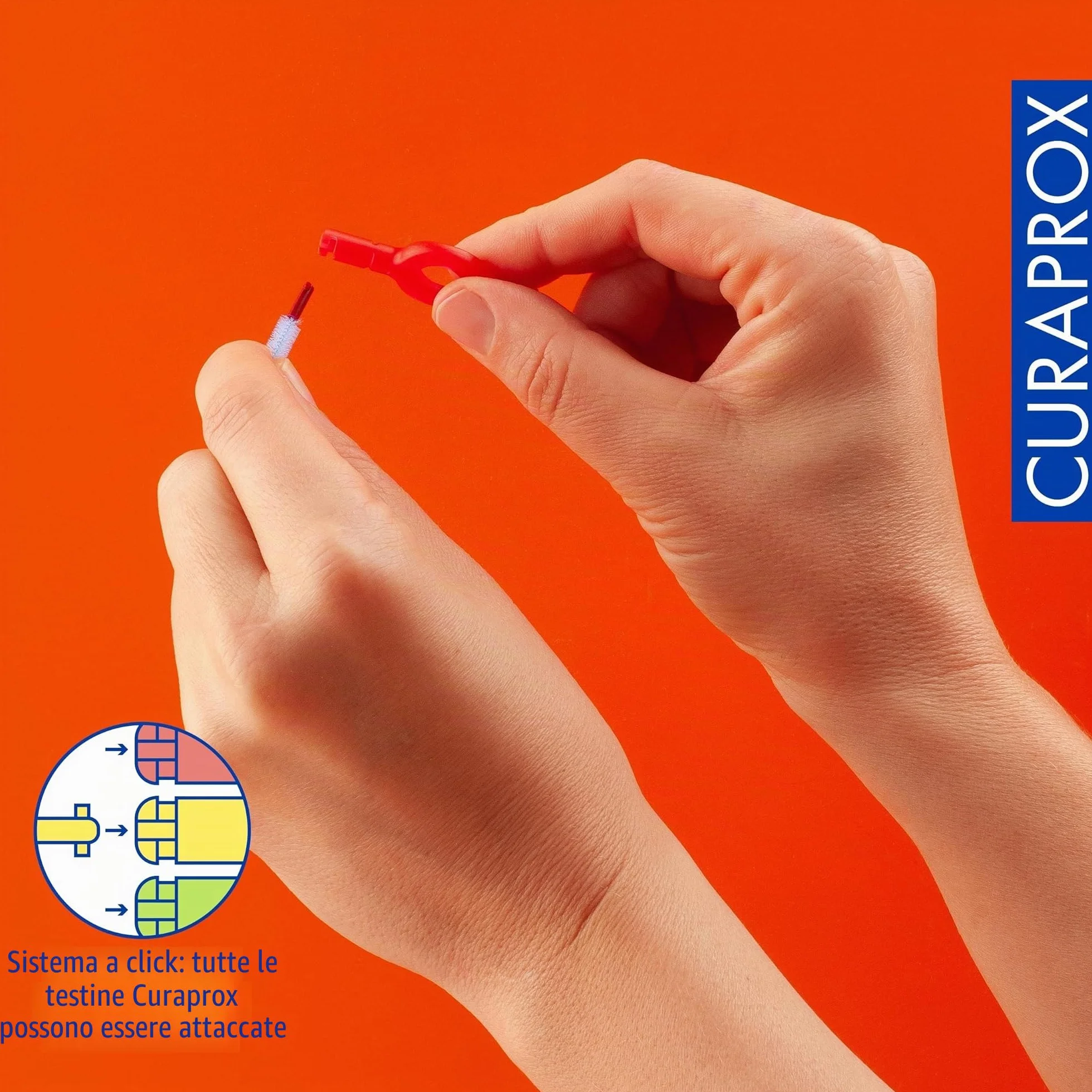 Curaprox CPS 405 Perio Start Interdental Brush Set - 5 pz z uchwytami, różowy, Szwajcaria