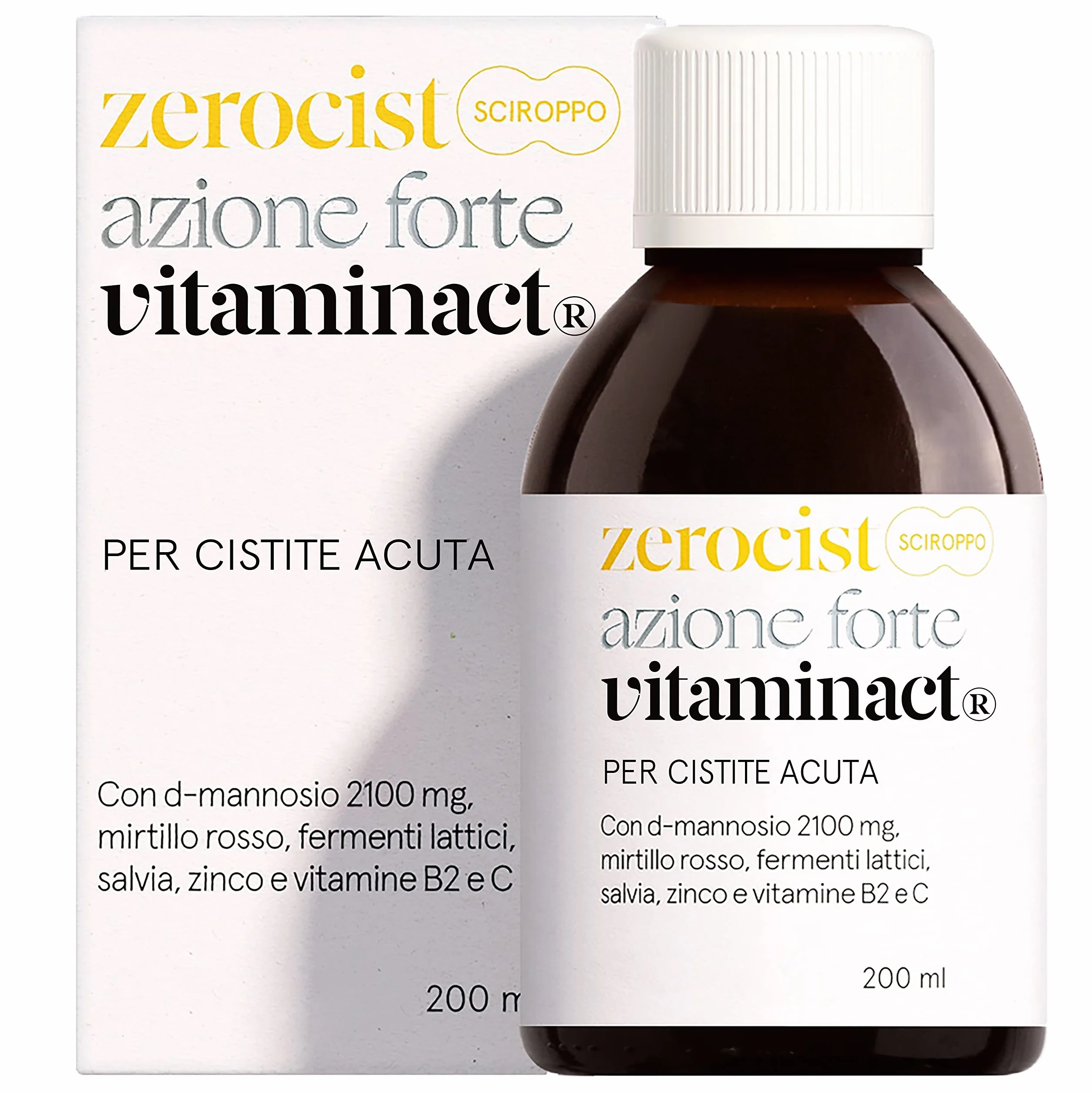 D Mannosio Puro Mirtillo Rosso Lactobacillus per Infezioni Vie Urinarie Candida con Salvia Vitamine C B2 Zinco