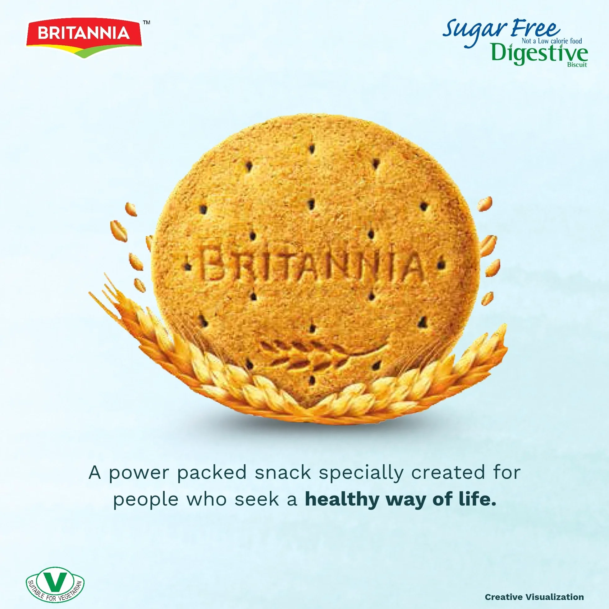 Britannia Digestive Sugar Free 350g