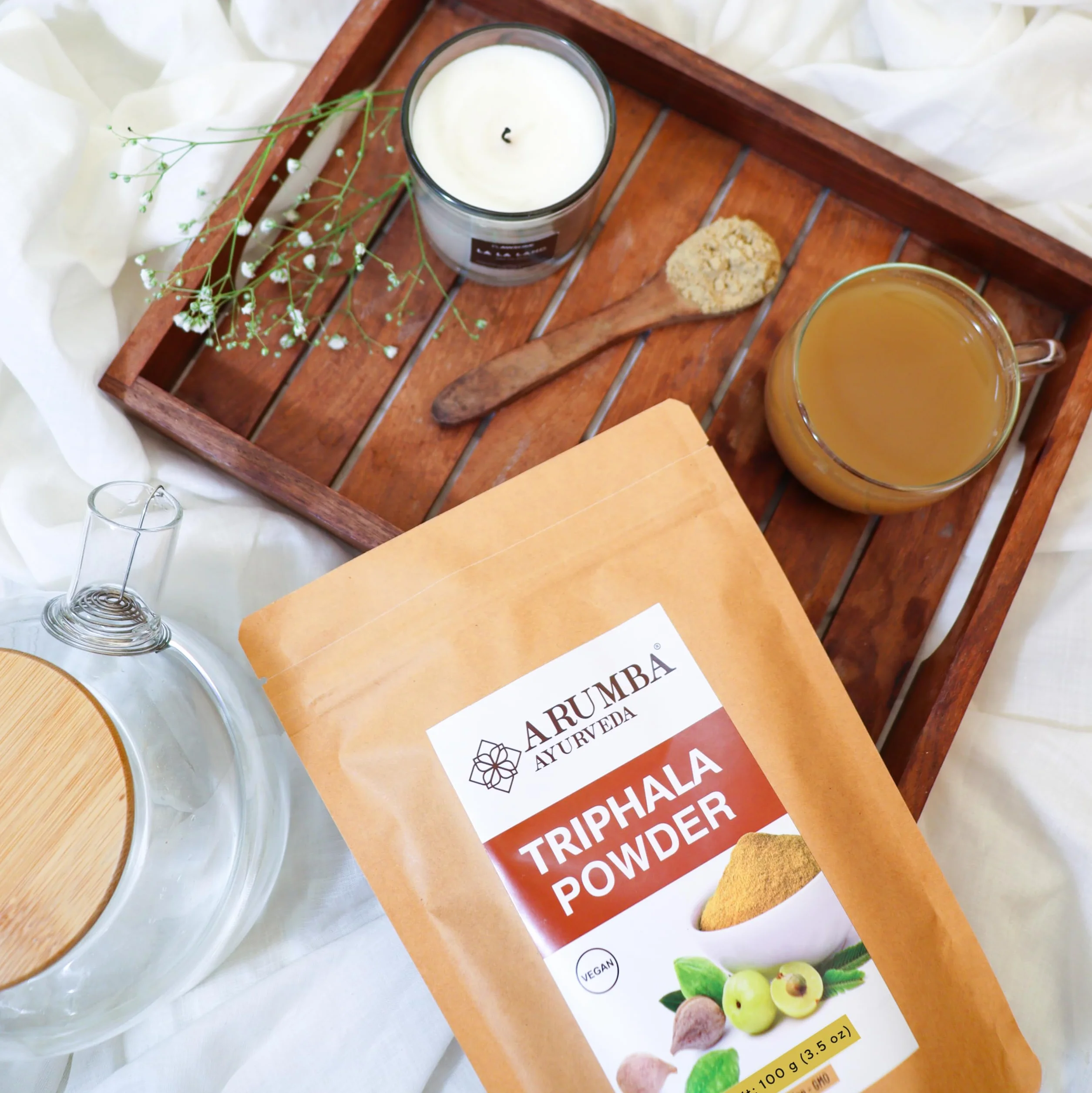Triphala - Polvere da 100 g per alleviare la stitichezza, Haritaki, Bibhitaki, Amla, Cleanse Vitamina C, Digestione