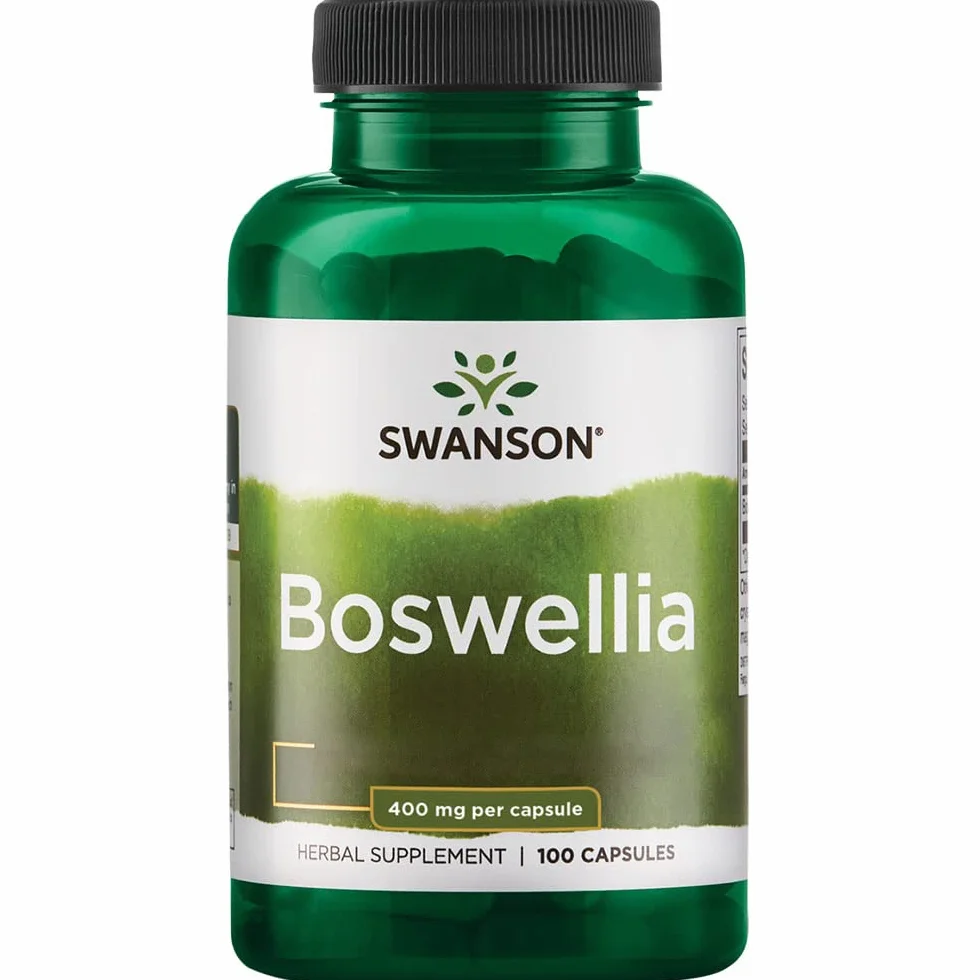 Swanson, Boswellia, 400 mg, Resina di Incenso, Boswellia Serrata, 100 Capsule, Testate in Laboratorio, Senza Soia, Senza Glutine, Non OGM