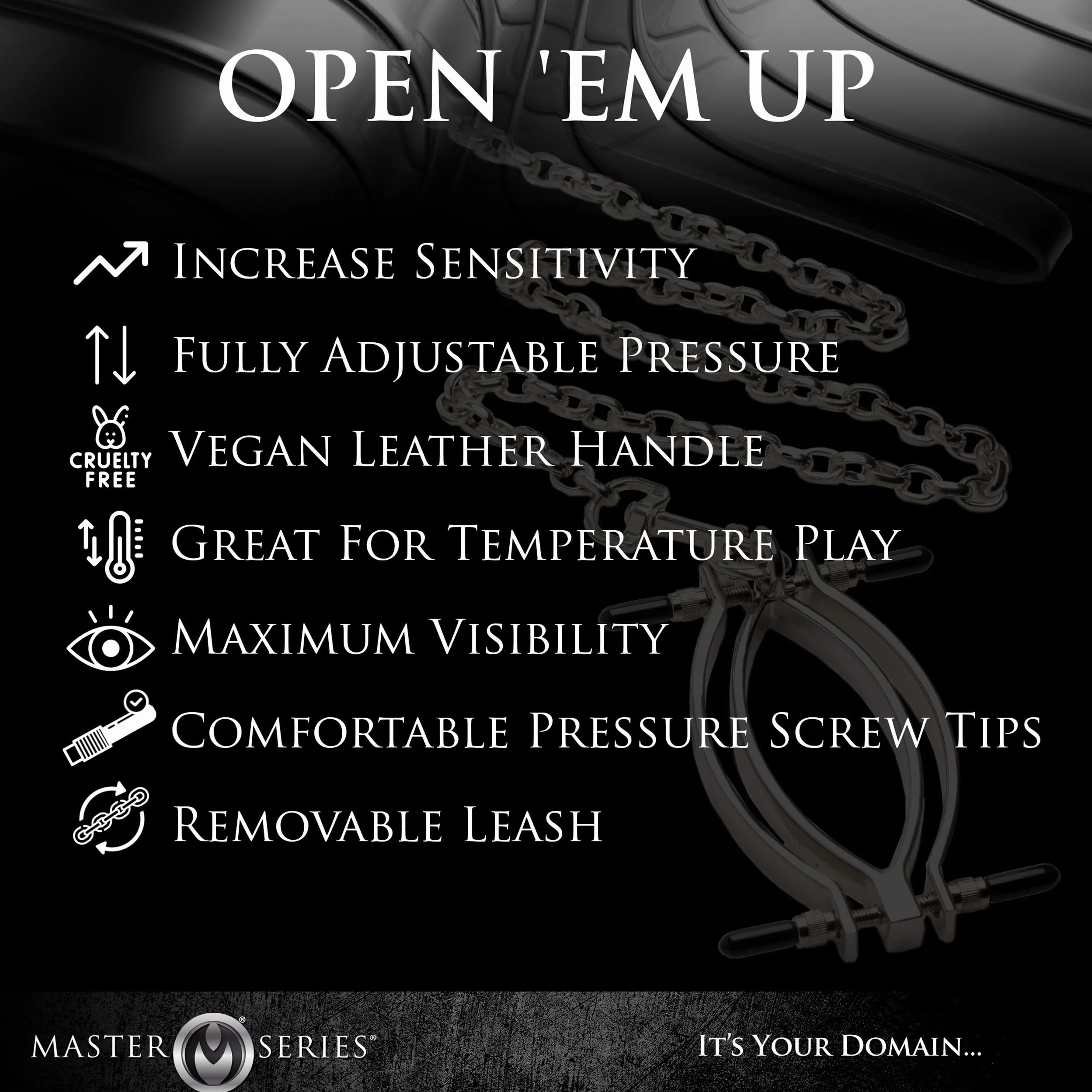 Pussy Tugger Adjustable Pussy Clamp with Leash
