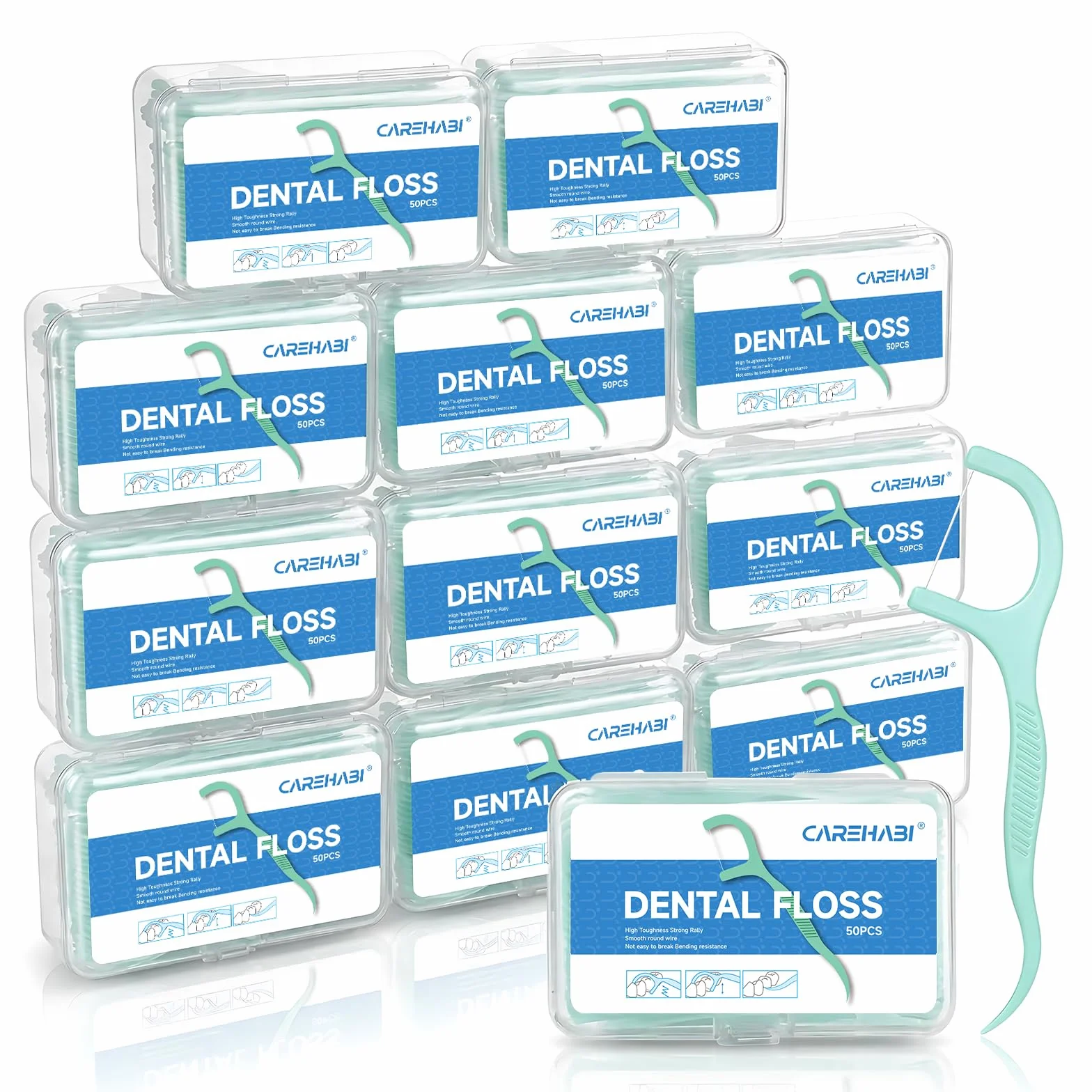 600 Pezzi Archetti Filo interdentale,Archetti Filo Interdentale Forcella Con Aroma di Menta, Bastoncini di Filo Interdentale, Stuzzicadenti per Pulizia Denti