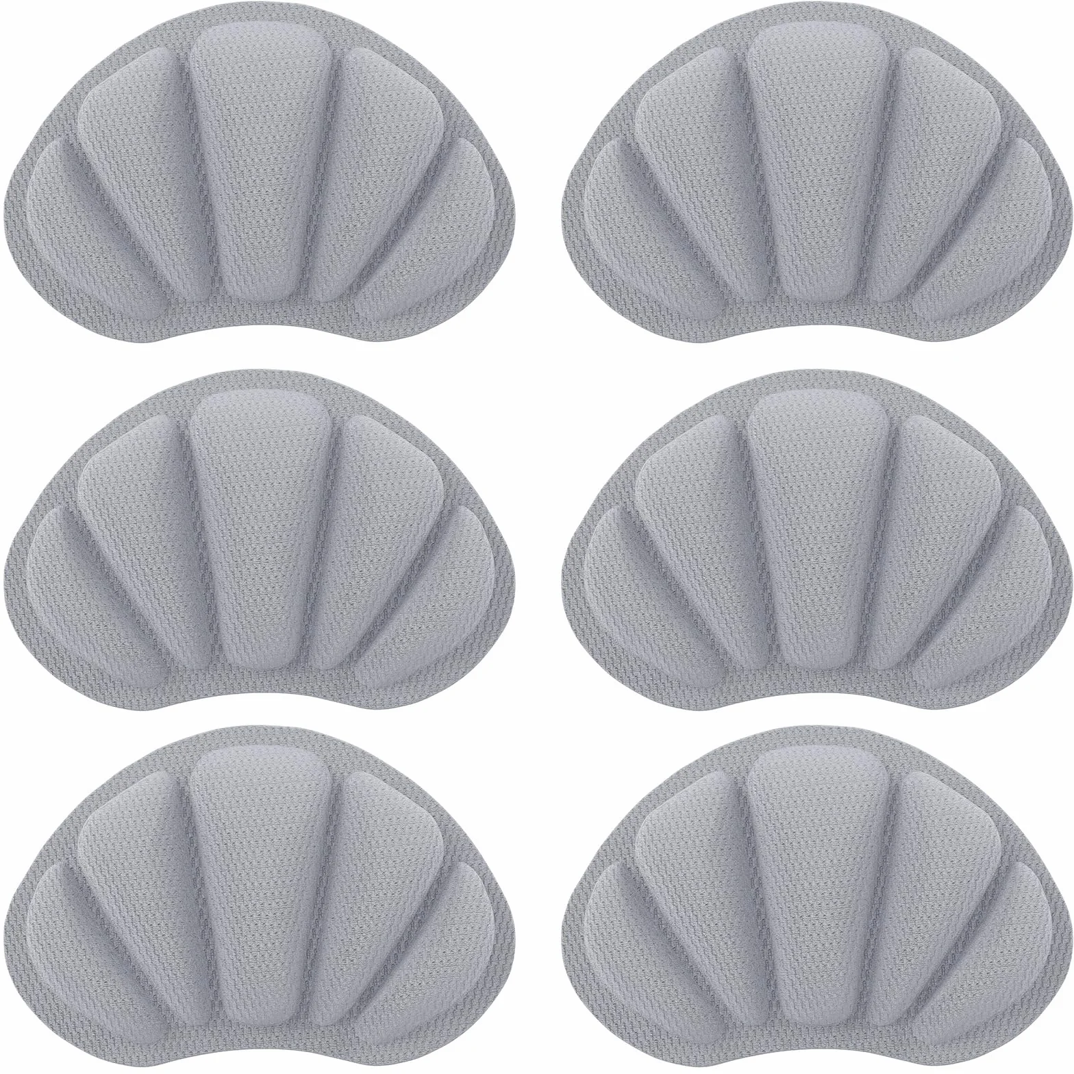 3 PAIA cuscinetti salva tallone per scarpe, proteggi tallone autoadesivo, solette antiscivolo, inserti morbidi per prevenire sfregamenti & vesciche (grigio)