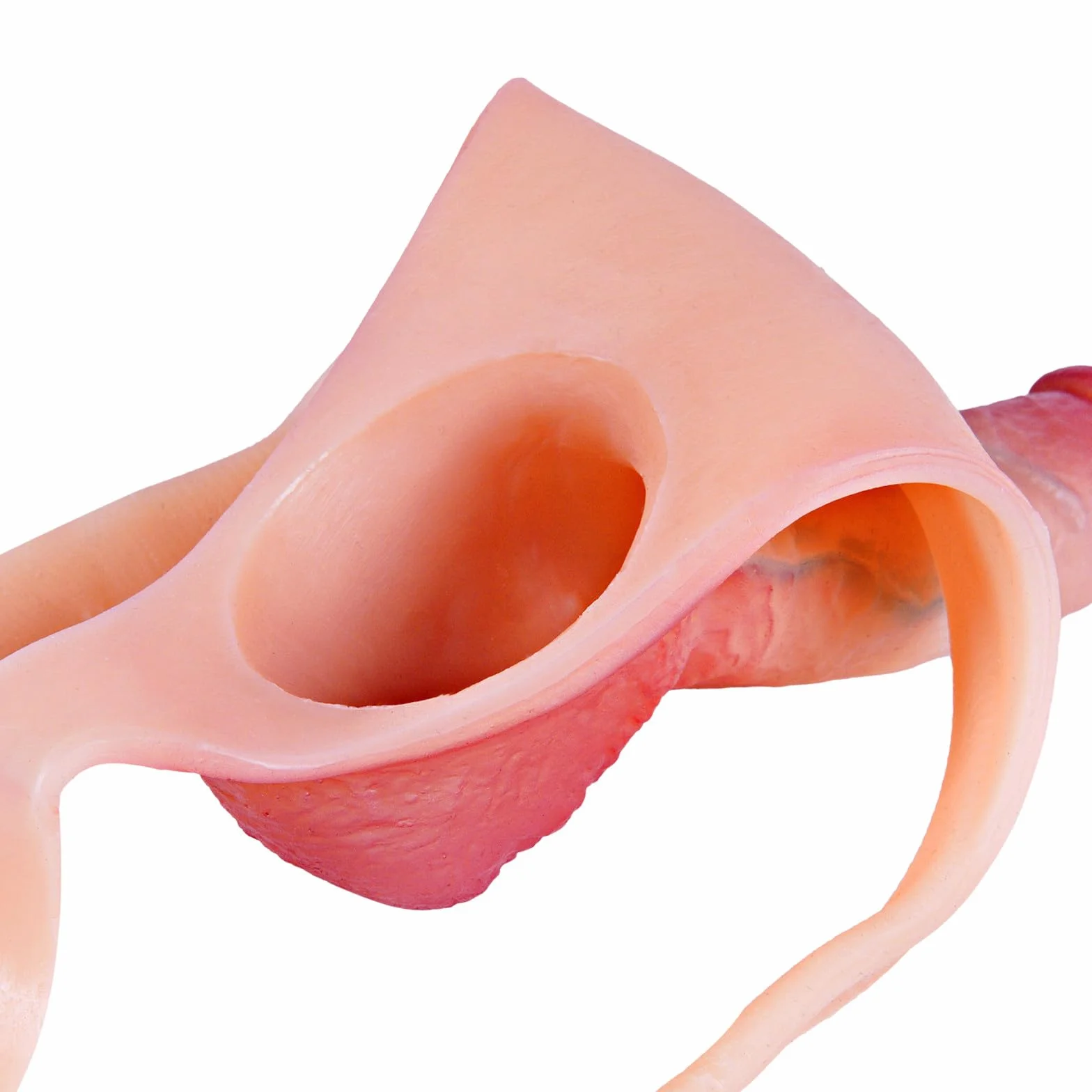 Slip maschile con fodera per pene realistica in silicone, dildo cavo, estensore e allargatore del pene, riutilizzabile, ritardo eiaculazione, stimola punto G/ano