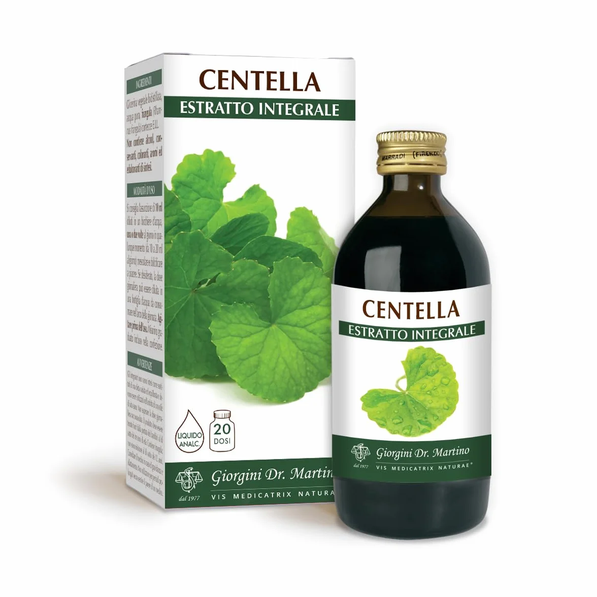 Dr Giorgini Integratore Alimentare Centella Asiatica Estratto Integrale Liquido Analcoolico 200 ml