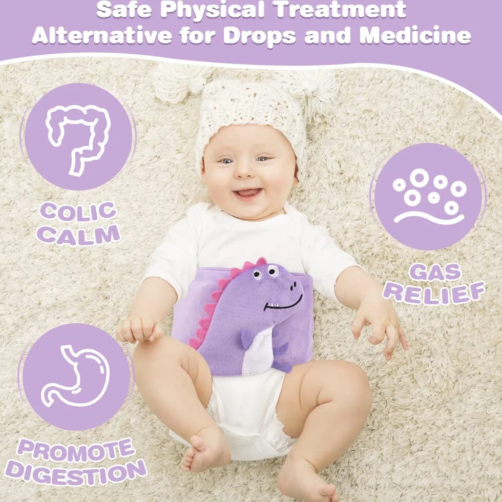 Hilph Cintura riscaldante per bambini con coliche, regolabile e termoterapia per dolori addominali del bambino