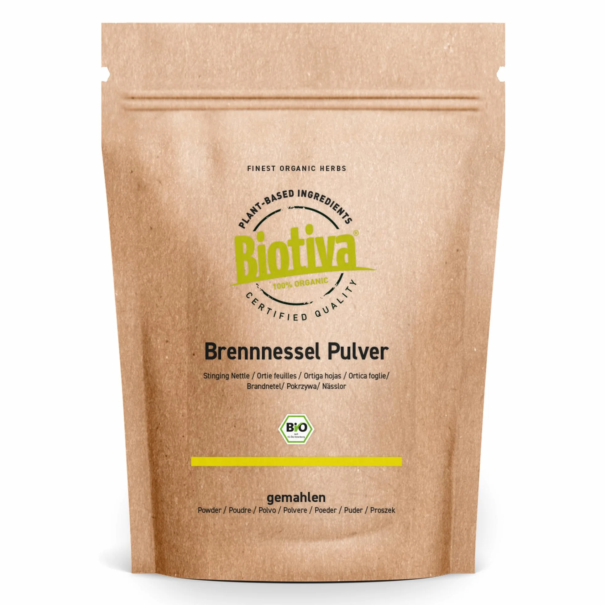 Biotiva Foglie ortica in polvere bio 100g