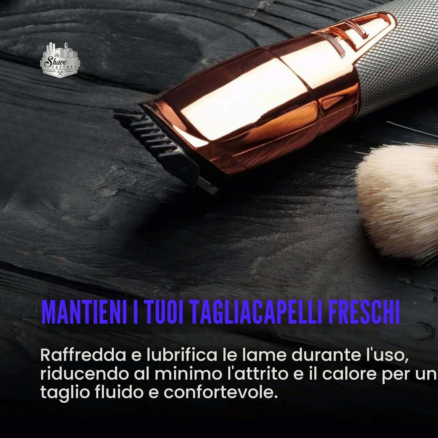 THE SHAVE FACTORY Clippercare Spray 6 in 1 500 ml Spray di manutenzione per tosaerba