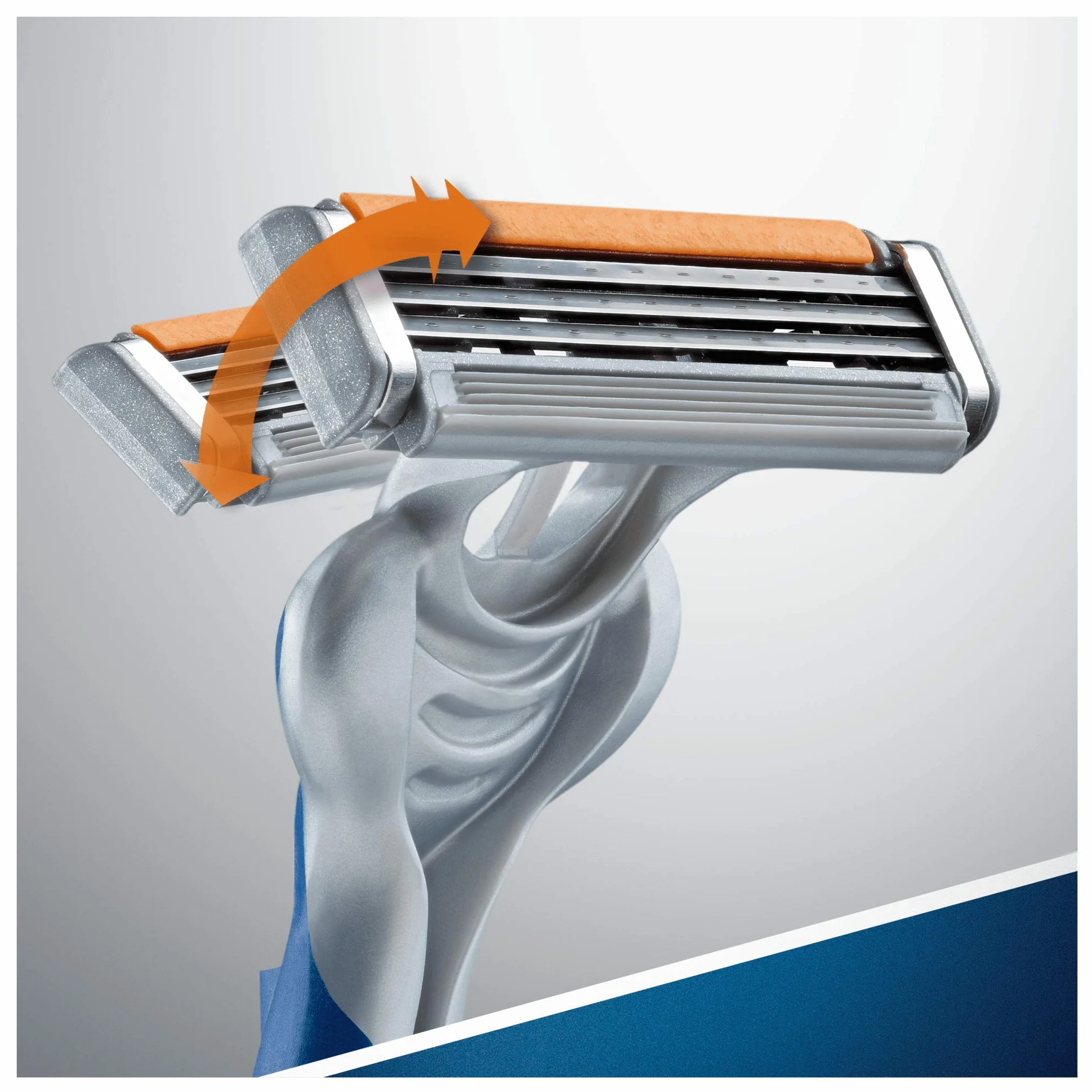 Gillette Sensor3, Confezione da 8 Lamette da Barba di Ricambio da 3 Lame, con Testina Snodabile, Rivestimento in Cromo per Lame che Durano a Lungo