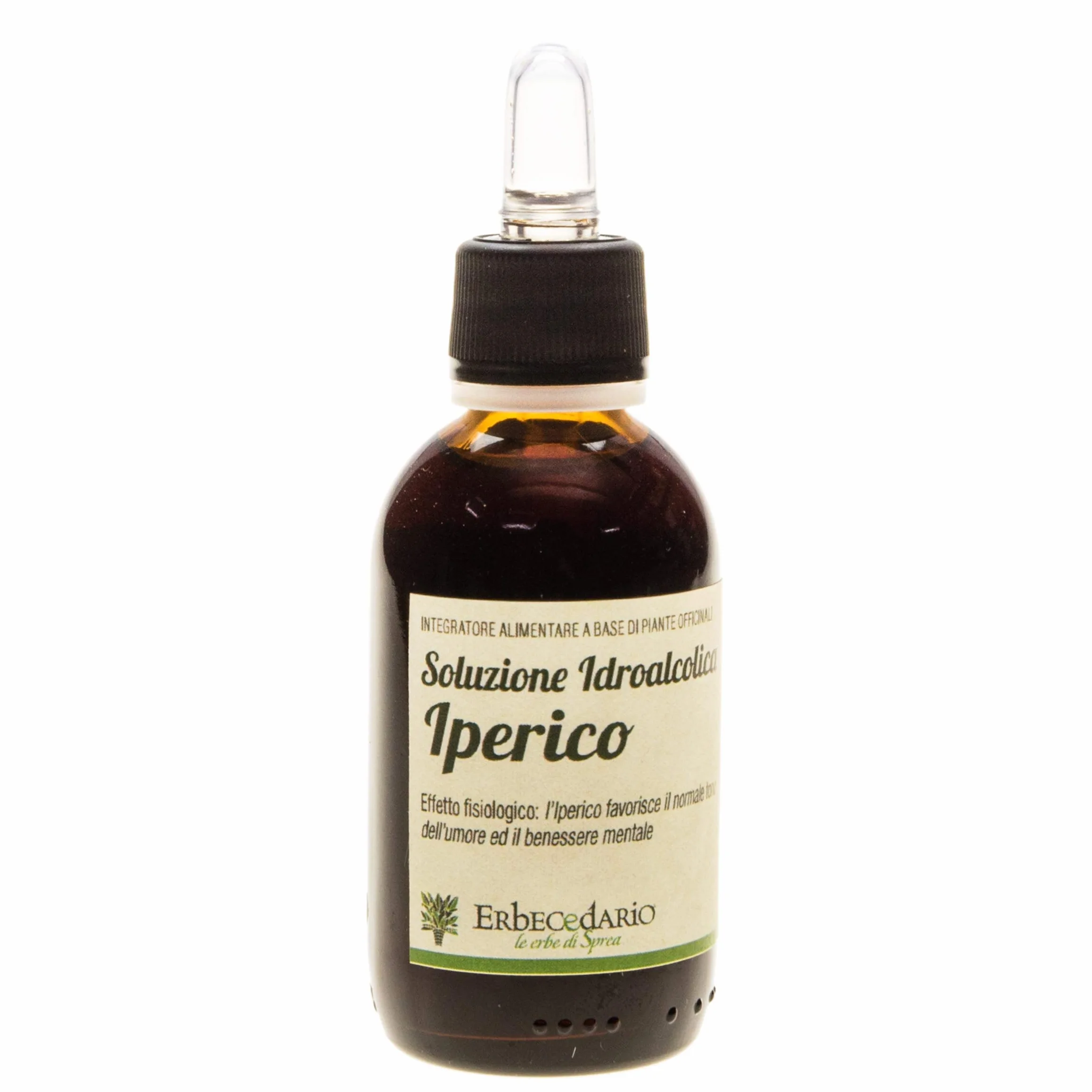 Erbecedario Tintura madre Iperico gocce 50 ml, erba di San Giovanni iperico, favorisce il normale tono dell'umore ed il benessere mentale - Made in Italy