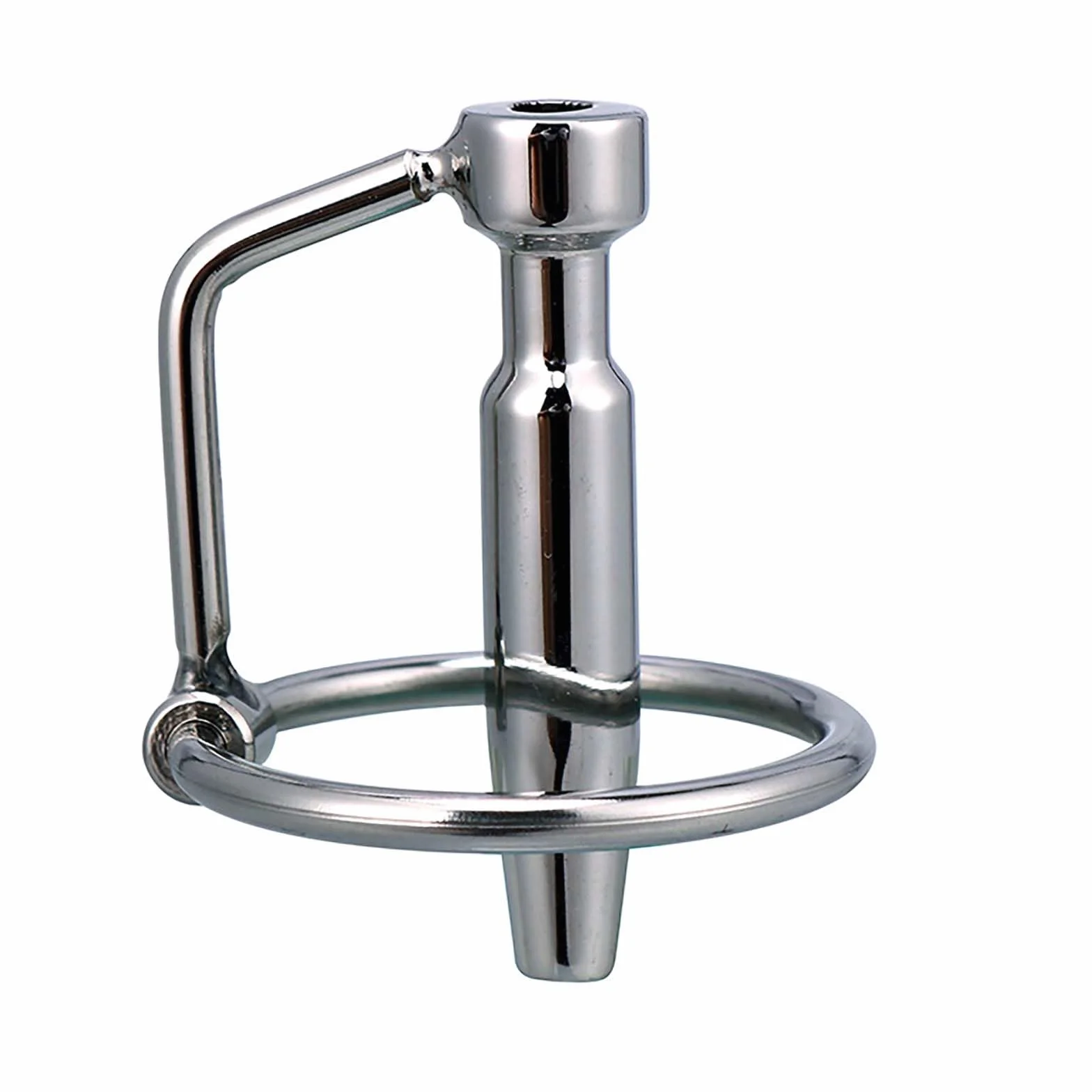 Sonda in acciaio inossidabile cava con anello in 2 misure, speciale elastico maschile per facilitare la minzione, set di allenamento speciale -D63IT
