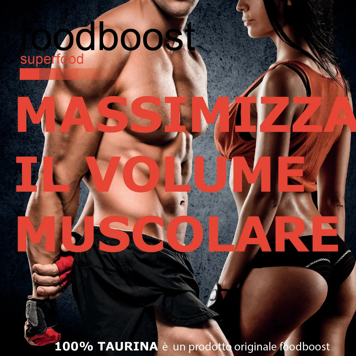 Taurina pura in polvere 500 g foodboost - Ø additivi, dosatore - ipertrofia muscolare - libido - vista, marchio di fiducia italiano, integratore taurina pre workout/post workout - 500 DOSI