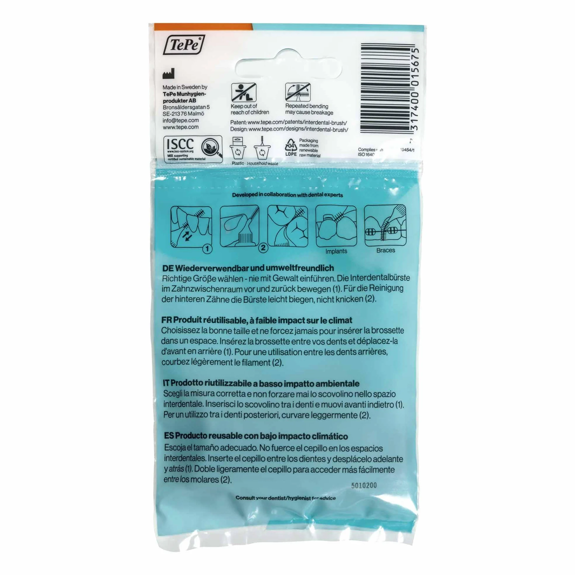 TePe Scovolino Original Arancione 0.45mm ISO 1 8pz