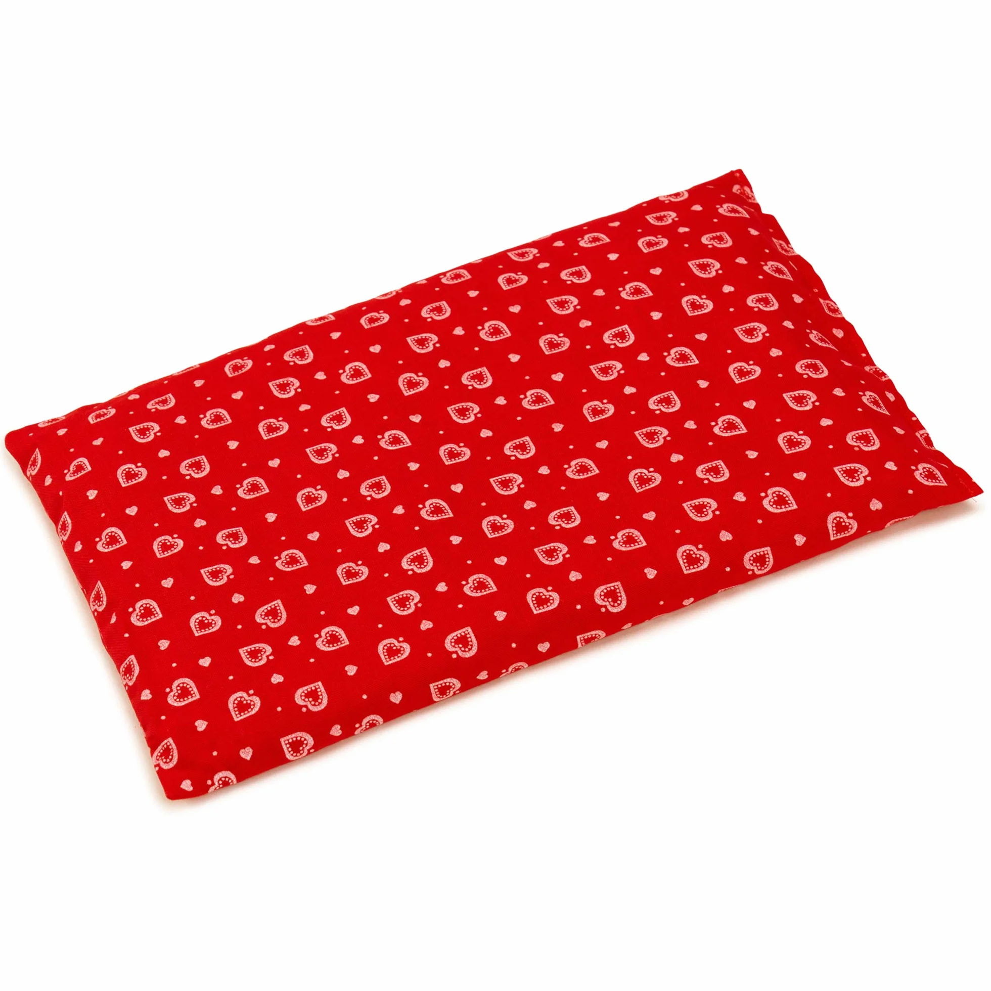 Cuscino termico - Semi di lino - Cuore rosso - 30x20cm - Terapia caldo e freddo