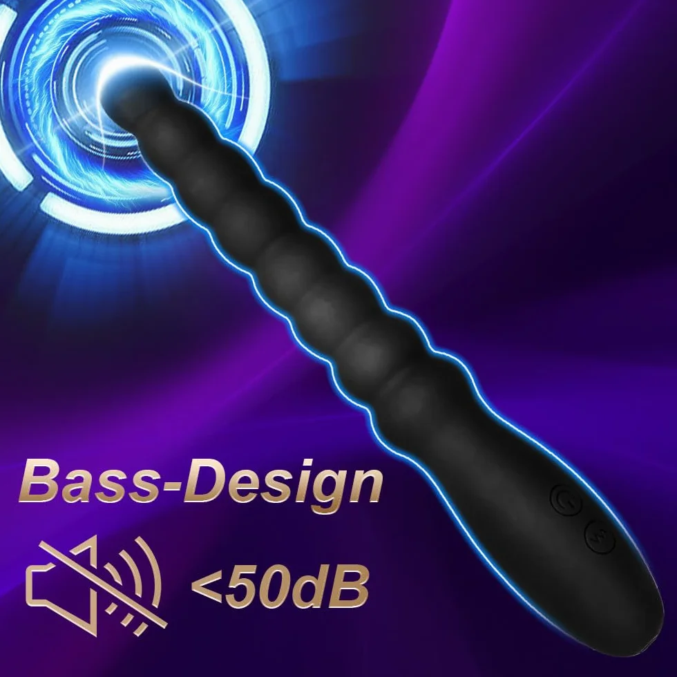 Perline Anali Vibranti Giocattolo per Uomini Donne Coppie Vibratore Ricaricabile Stimolatore del Punto G Impermeabile Massaggiatore della Prostata Maschile Gradiente Silicone per Principianti