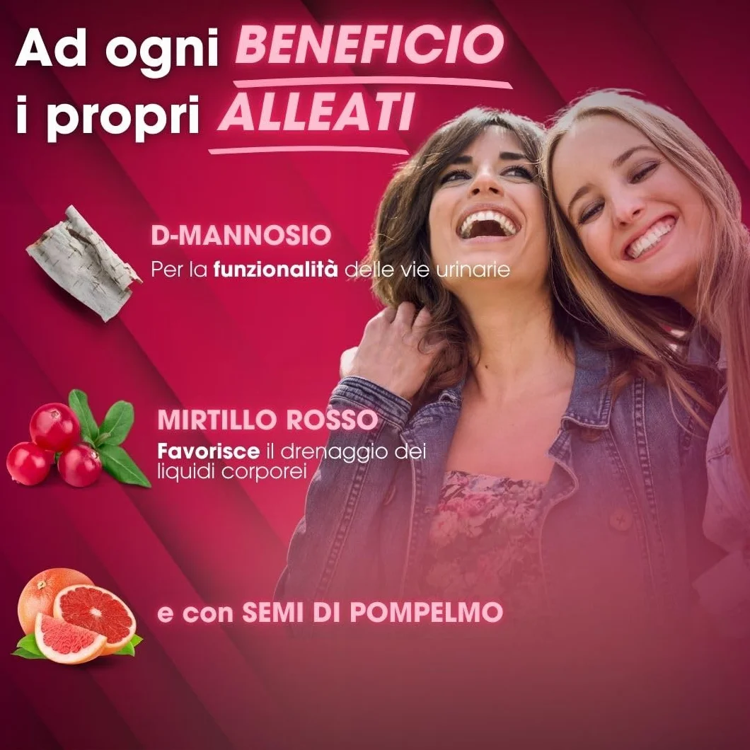 CISBANI PHARMA Farmacyst 45 compresse D-Mannosio, Mirtillo Rosso e Semi di Pompelmo - Integratore per Vie Urinarie